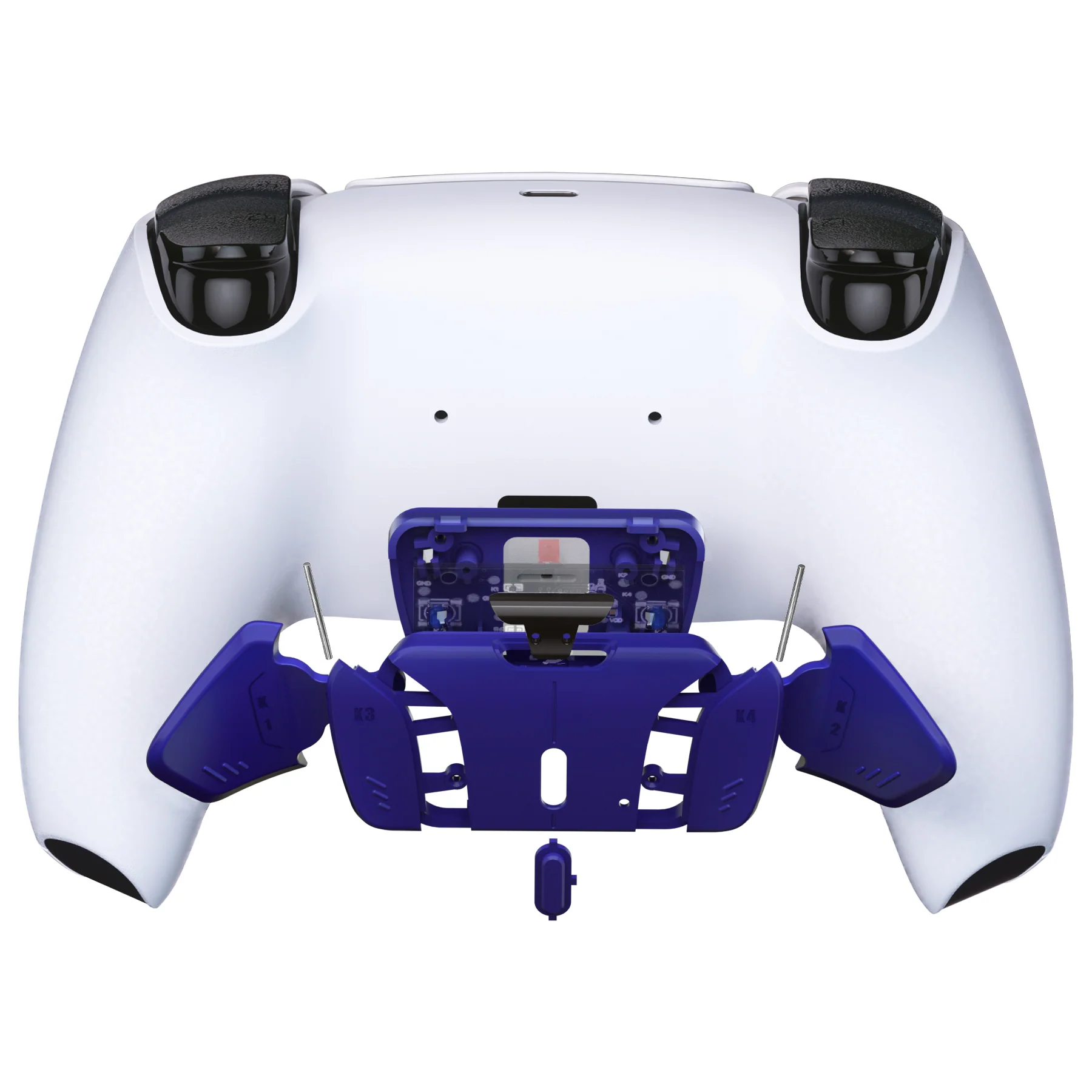 eXtremeRate Replacement Redesigned K1 K2 K3 K4 Back Buttons Housing Shell for eXtremeRate RISE4 Remap Kit, Compatible with PS5 Controller - Cobalt Blue - Image 6