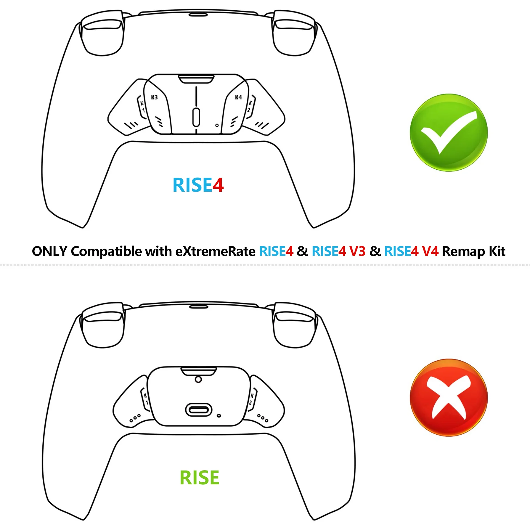 eXtremeRate Replacement Remap Board for PS5 Controller, Compatible with RISE4 Remap Kit (BDM-010/020) & RISE4 / RISE4 V3 Remap Kit (BDM-030/040/050) & RISE4 V4 Remap Kit (BDM-030/040/050/060) - Image 3