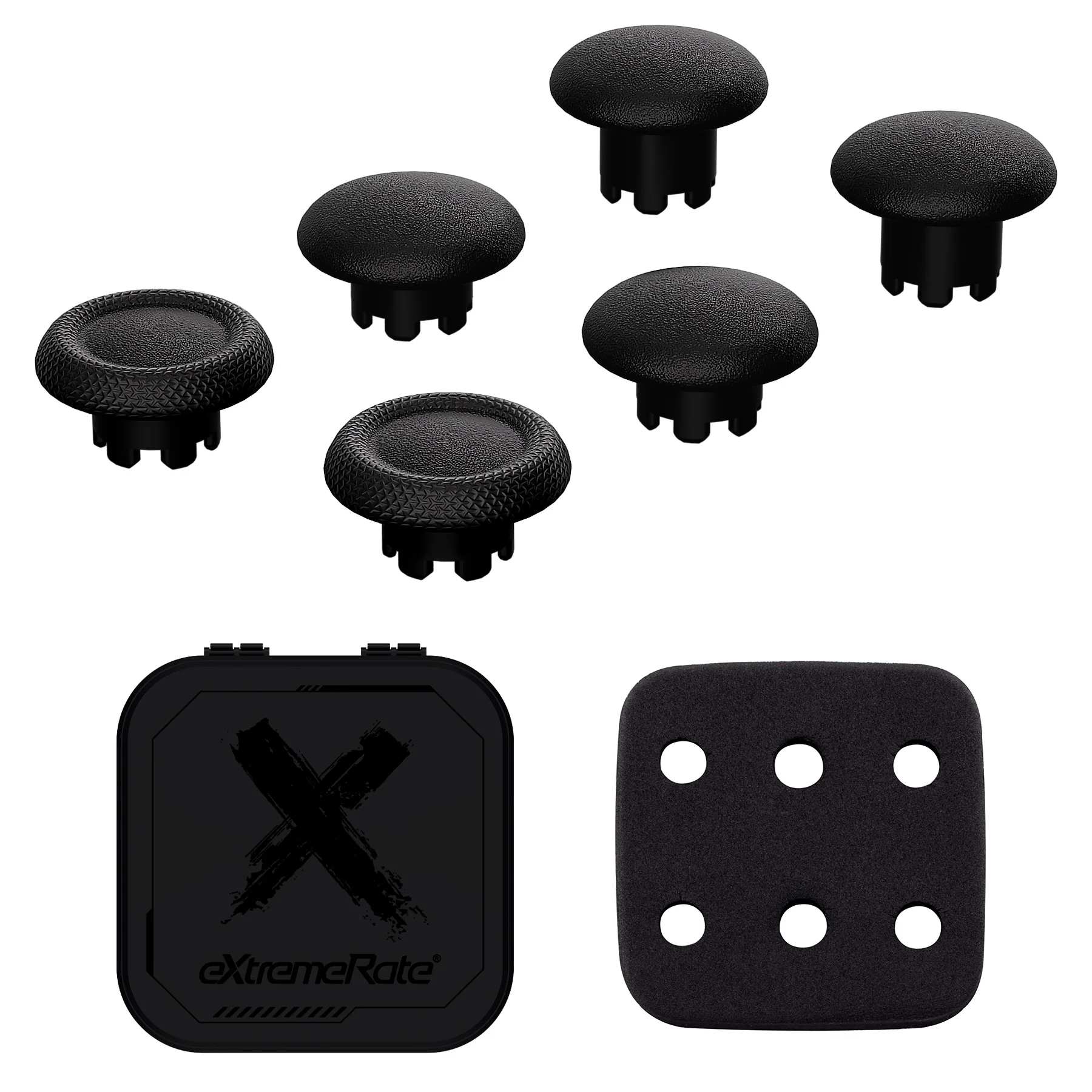 eXtremeRate Replacement Swappable Thumbsticks for PS5 Edge Controller - Black - Image 2