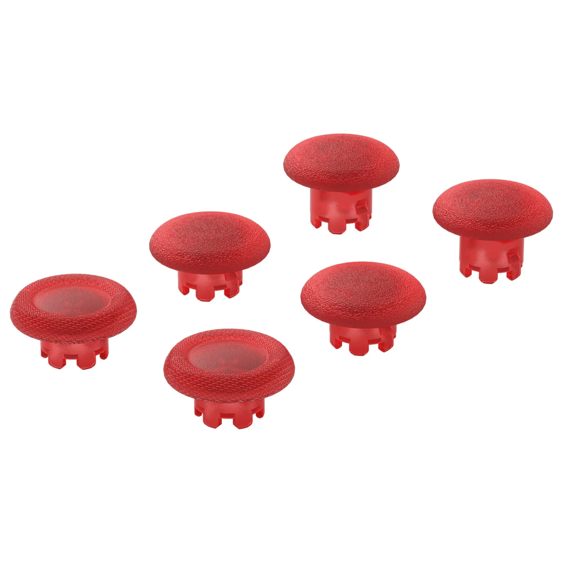 eXtremeRate Replacement Swappable Thumbsticks for PS5 Edge Controller - Clear Red - Image 4