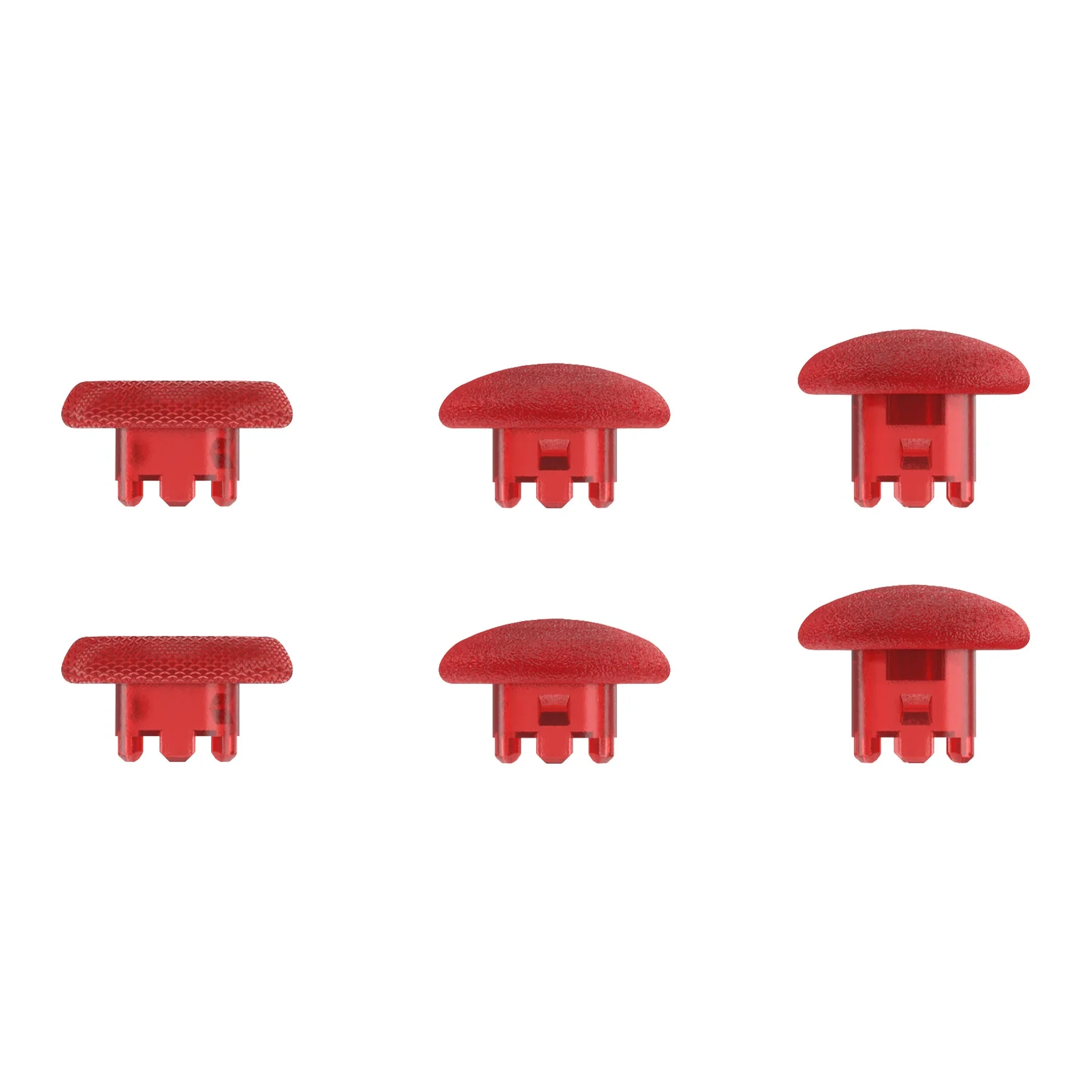 eXtremeRate Replacement Swappable Thumbsticks for PS5 Edge Controller - Clear Red - Image 5