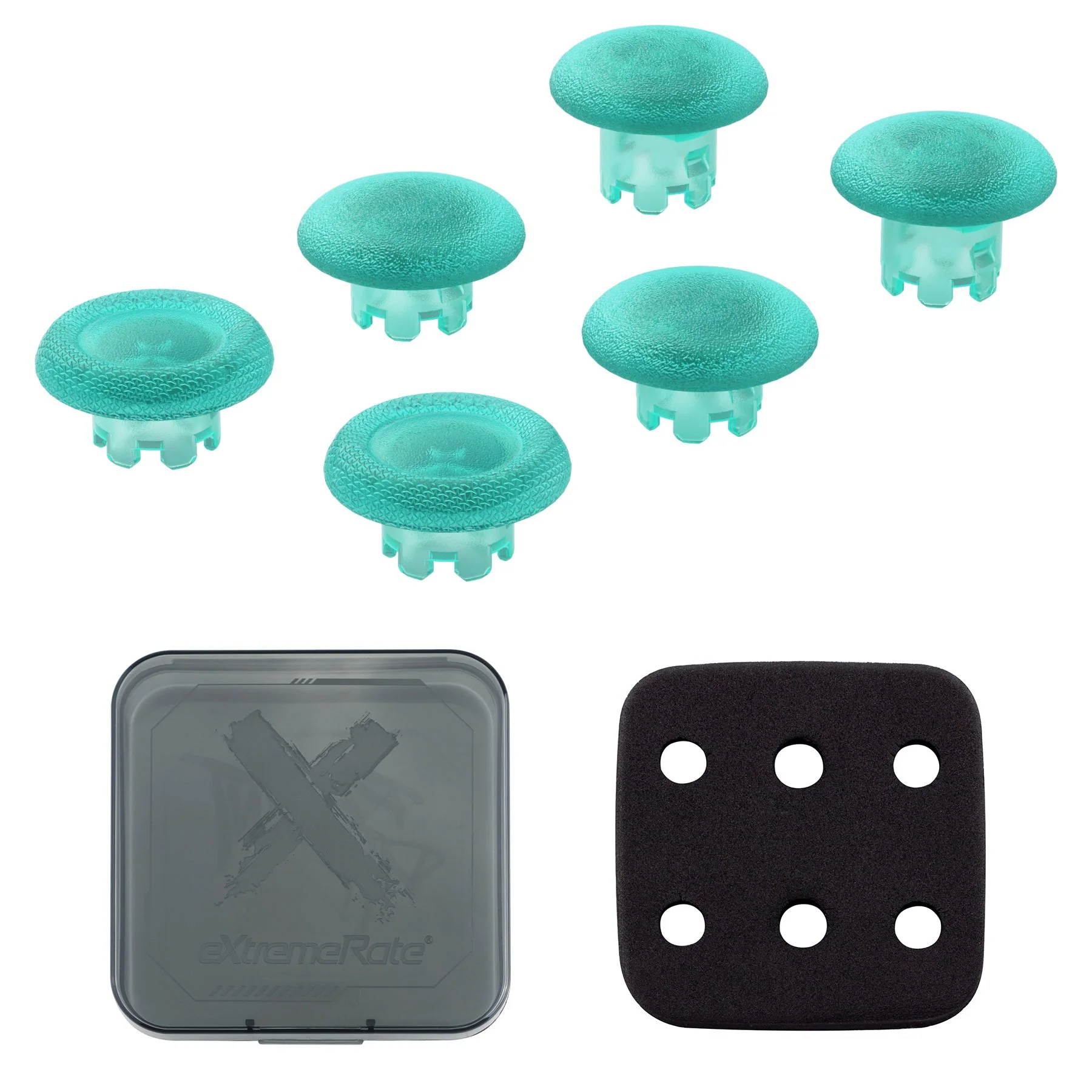 eXtremeRate Replacement Swappable Thumbsticks for PS5 Edge Controller - Emerald Green - Image 2