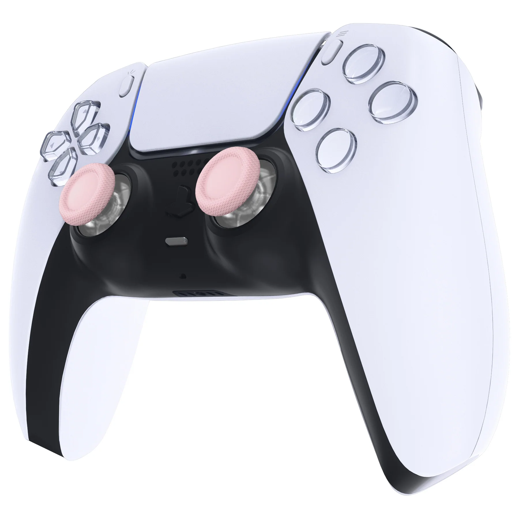 eXtremeRate Replacement Thumbsticks Analog Stick Joystick Compatible with PS5 & PS4 All Model Controller - Clear & Cherry Blossoms Pink - Image 5
