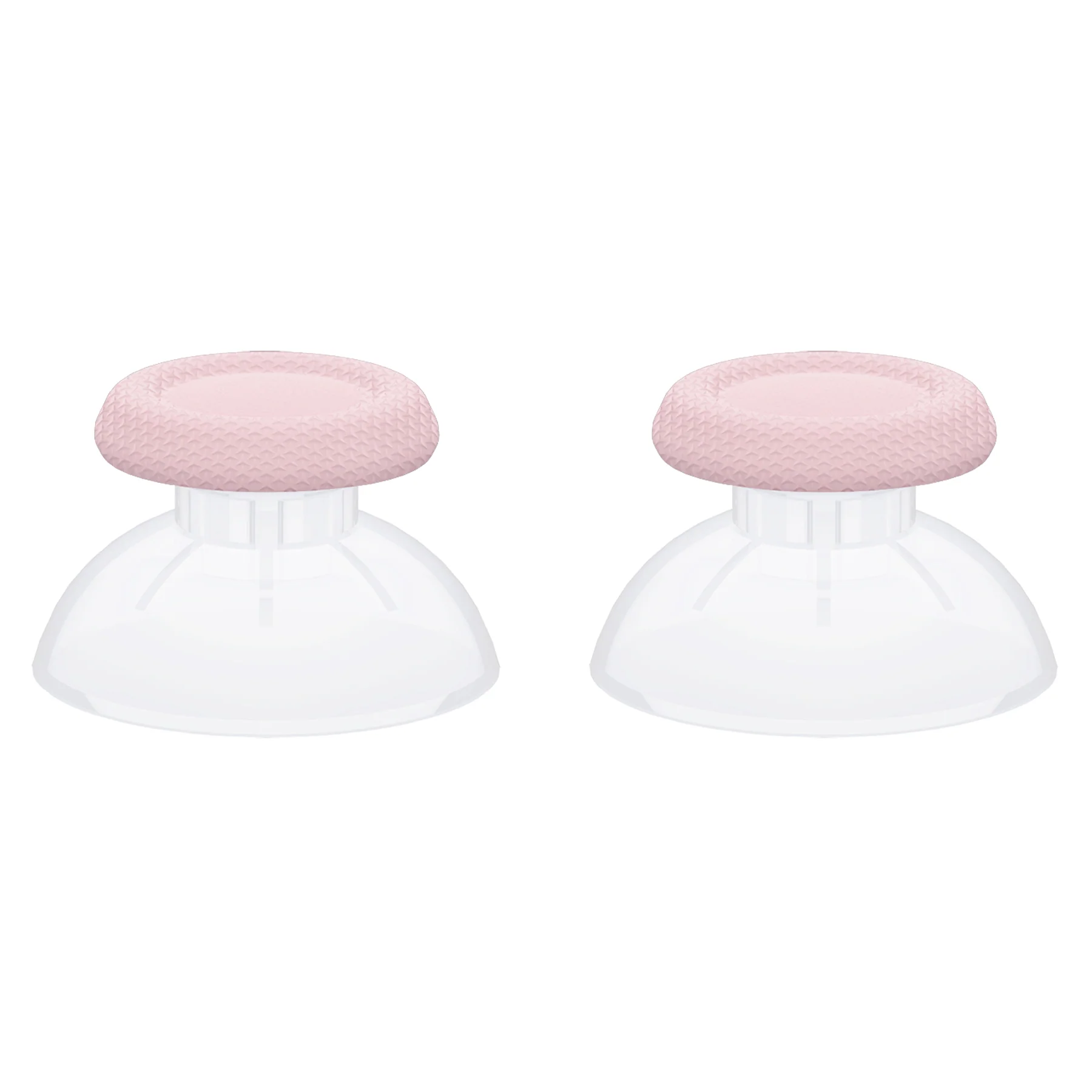 eXtremeRate Replacement Thumbsticks Analog Stick Joystick Compatible with PS5 & PS4 All Model Controller - Clear & Cherry Blossoms Pink - Image 7