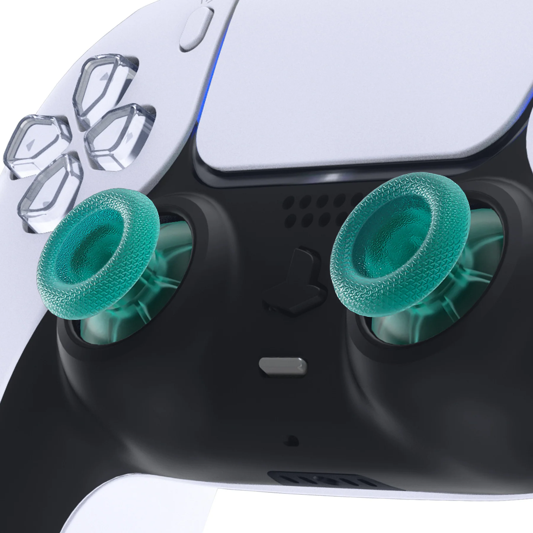 eXtremeRate Replacement Thumbsticks Analog Stick Joystick Compatible with PS5 & PS4 All Model Controller - Emerald Green - Image 2