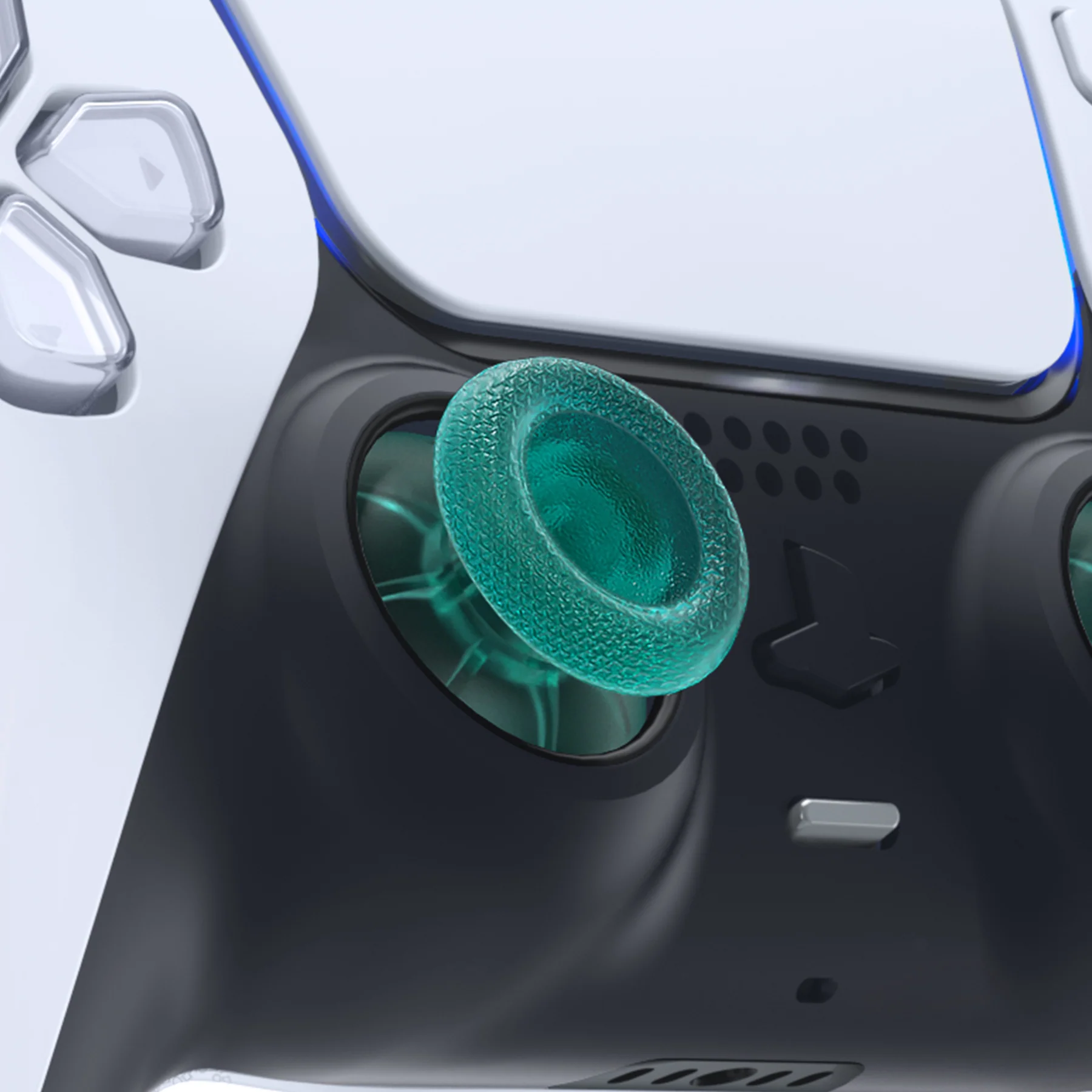 eXtremeRate Replacement Thumbsticks Analog Stick Joystick Compatible with PS5 & PS4 All Model Controller - Emerald Green - Image 3