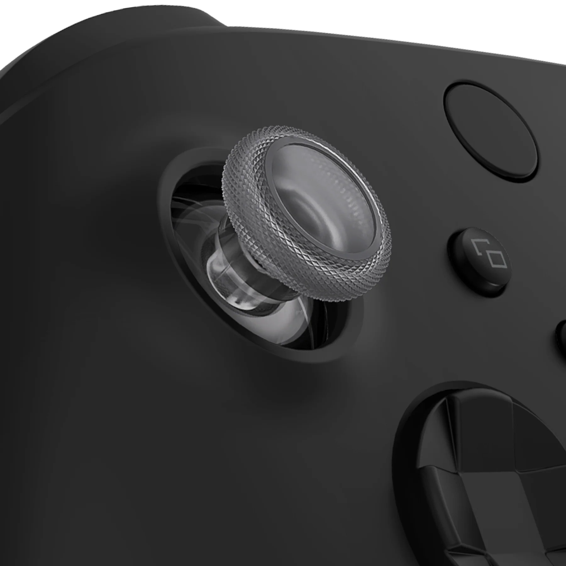 eXtremeRate Replacement Thumbsticks for Xbox Series X/S Controller & Xbox One X/S Controller & Xbox One Standard Controller & Xbox One Elite Controller - Clear Black - Image 2