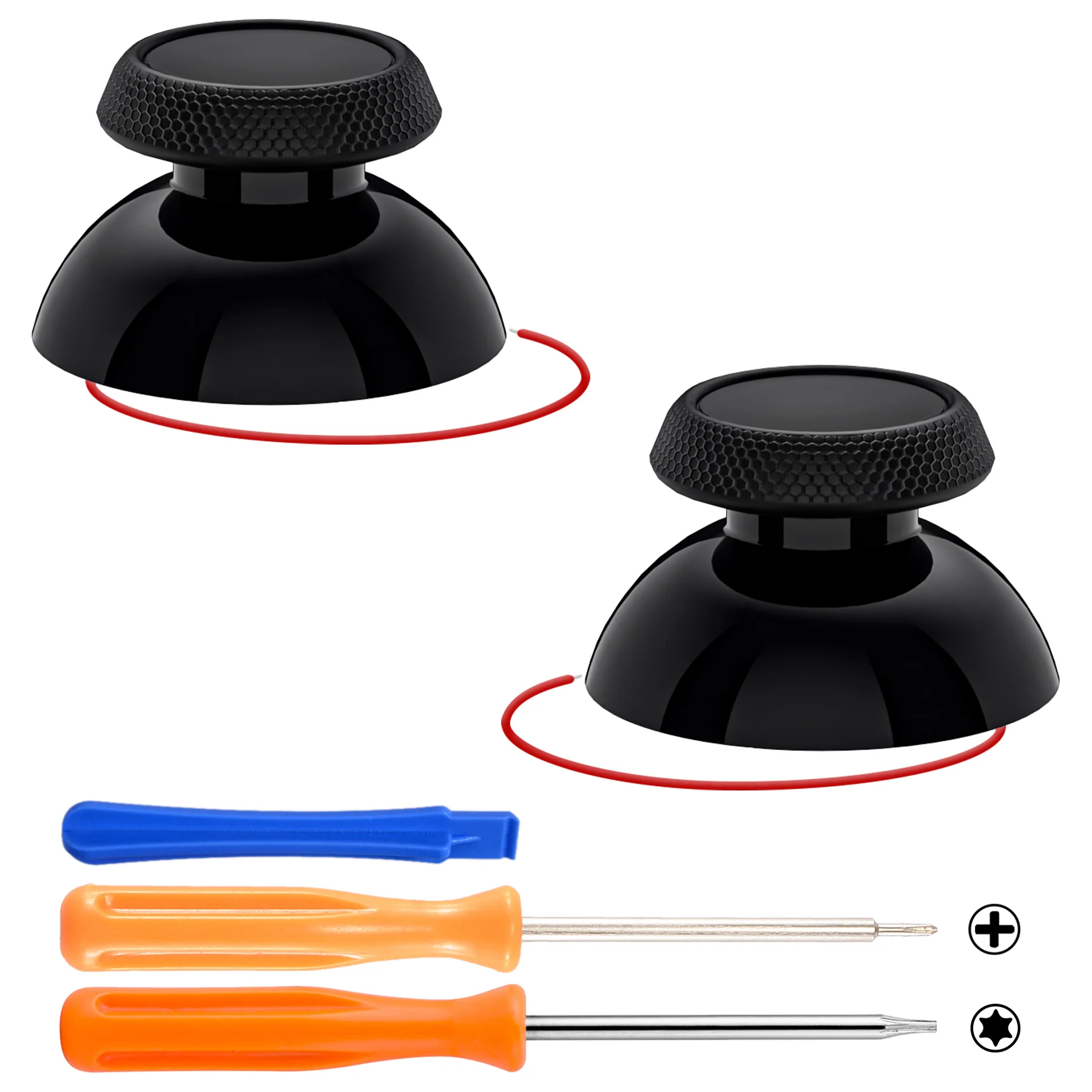 eXtremeRate Replacement Thumbsticks with Original Touch Sensing for Steam Deck LCD & OLED - Black - Image 2