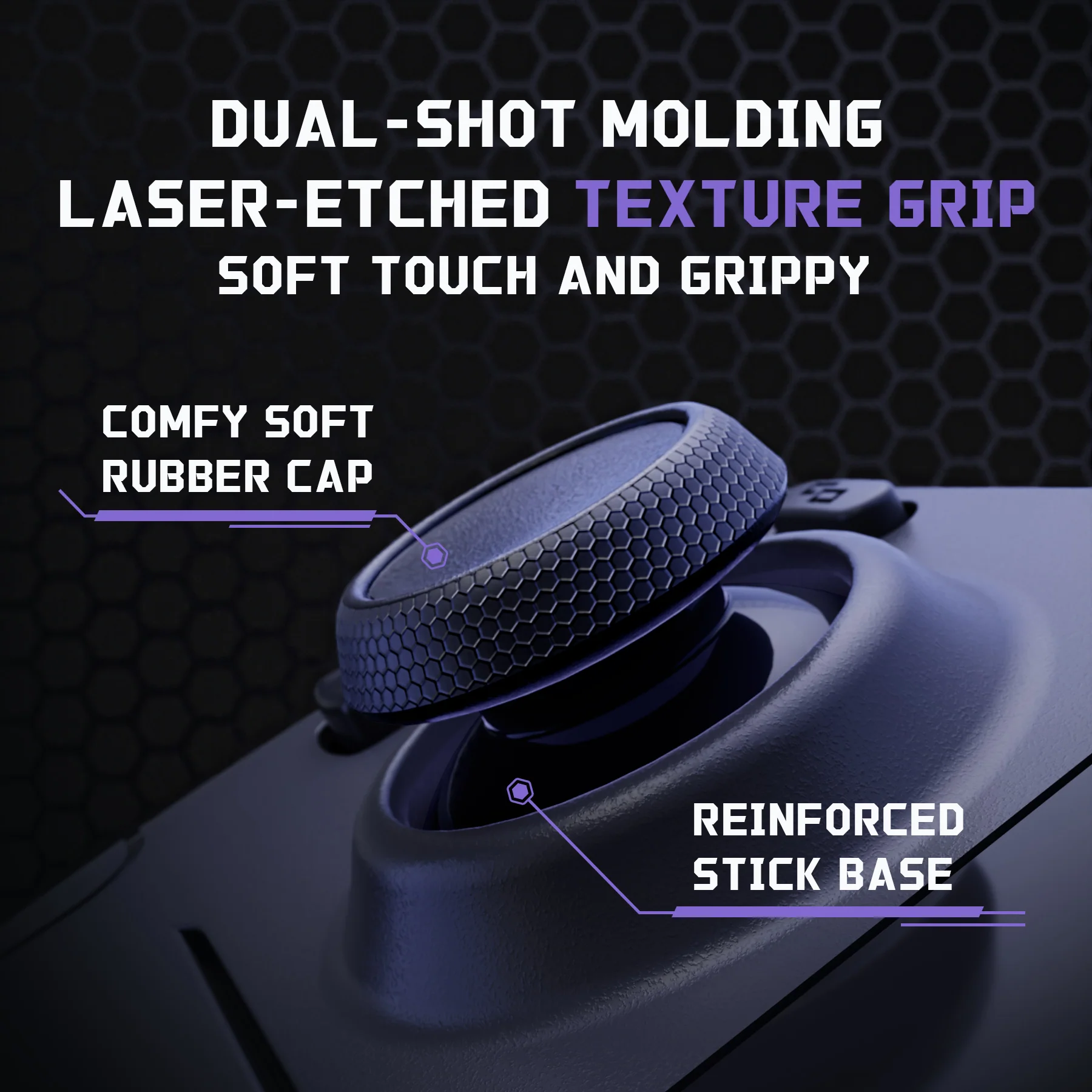 eXtremeRate Replacement Thumbsticks with Original Touch Sensing for Steam Deck LCD & OLED - Black - Image 4