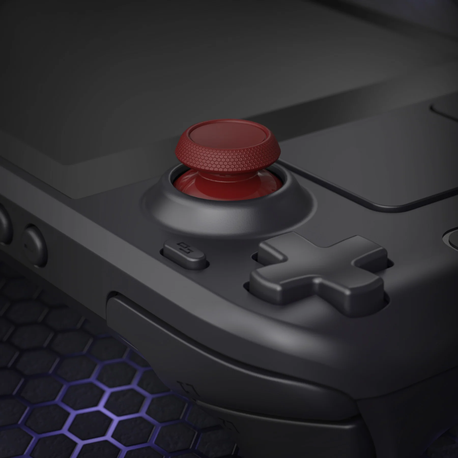 eXtremeRate Replacement Thumbsticks with Original Touch Sensing for Steam Deck LCD & OLED - Carmine Red - Image 6