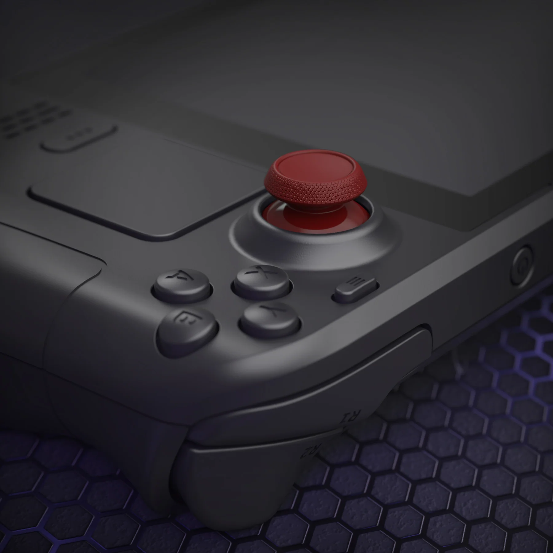 eXtremeRate Replacement Thumbsticks with Original Touch Sensing for Steam Deck LCD & OLED - Carmine Red - Image 7