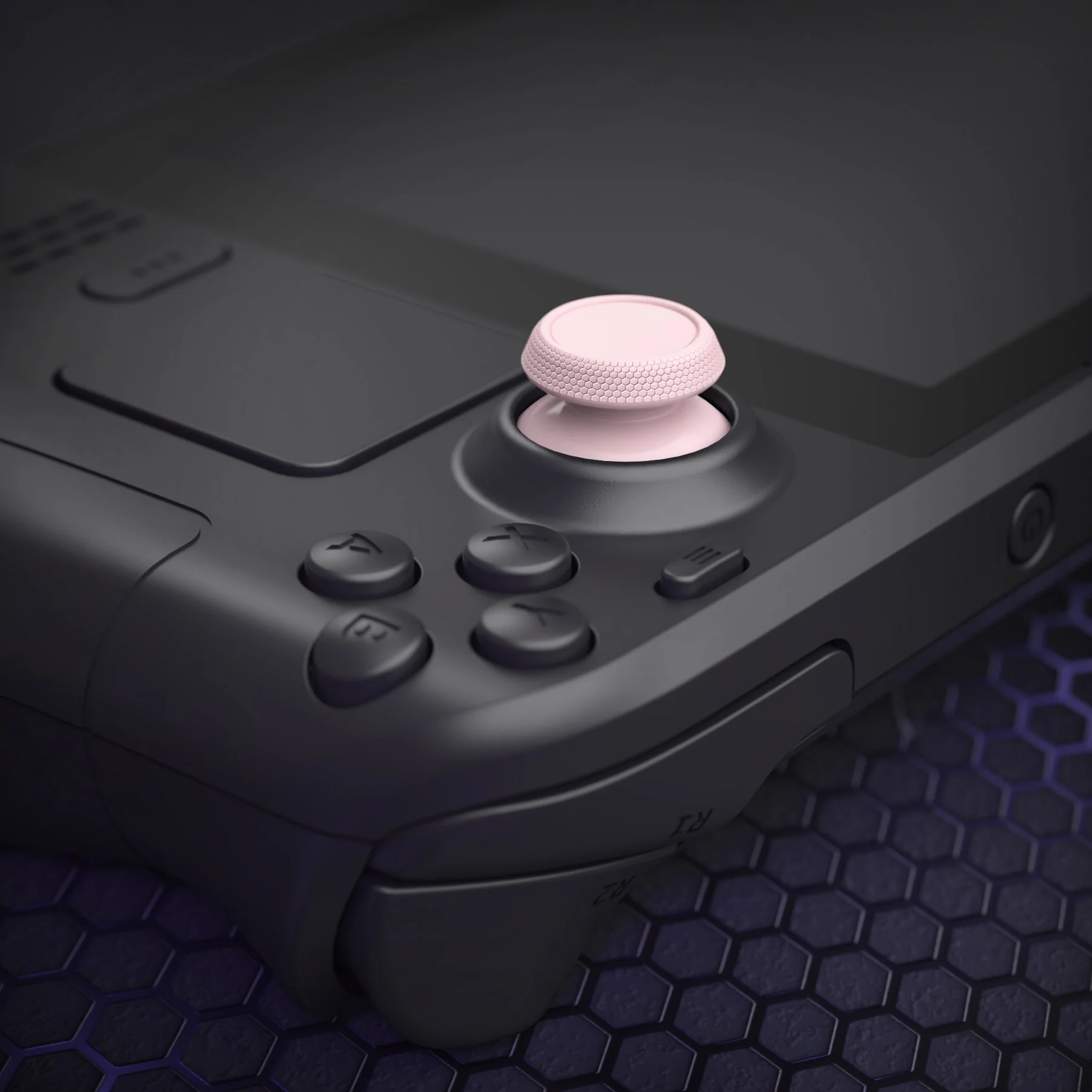 eXtremeRate Replacement Thumbsticks with Original Touch Sensing for Steam Deck LCD & OLED - Cherry Blossoms Pink - Image 7