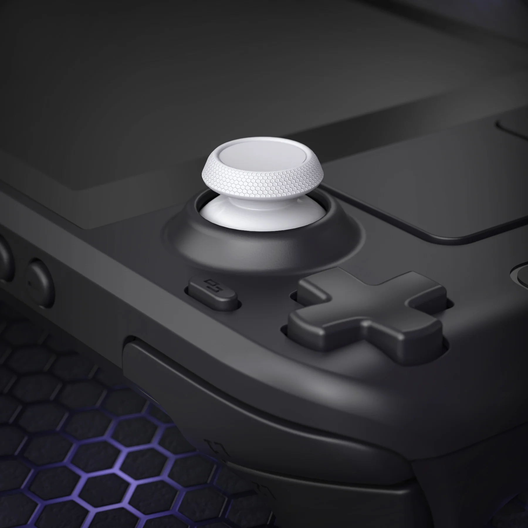 eXtremeRate Replacement Thumbsticks with Original Touch Sensing for Steam Deck LCD & OLED - Frosted White - Image 6