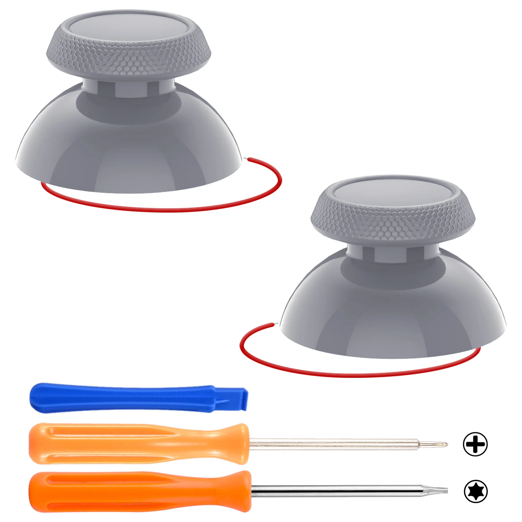 eXtremeRate Replacement Thumbsticks with Original Touch Sensing for Steam Deck LCD & OLED - New Hope Gray - Image 2
