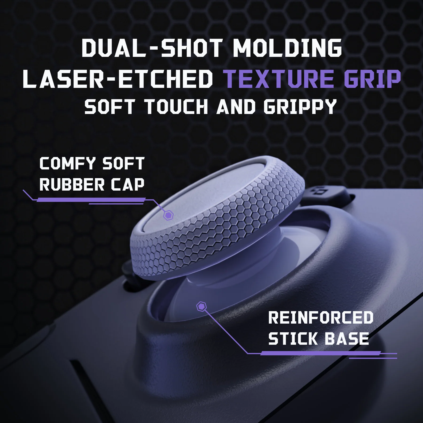 eXtremeRate Replacement Thumbsticks with Original Touch Sensing for Steam Deck LCD & OLED - New Hope Gray - Image 4