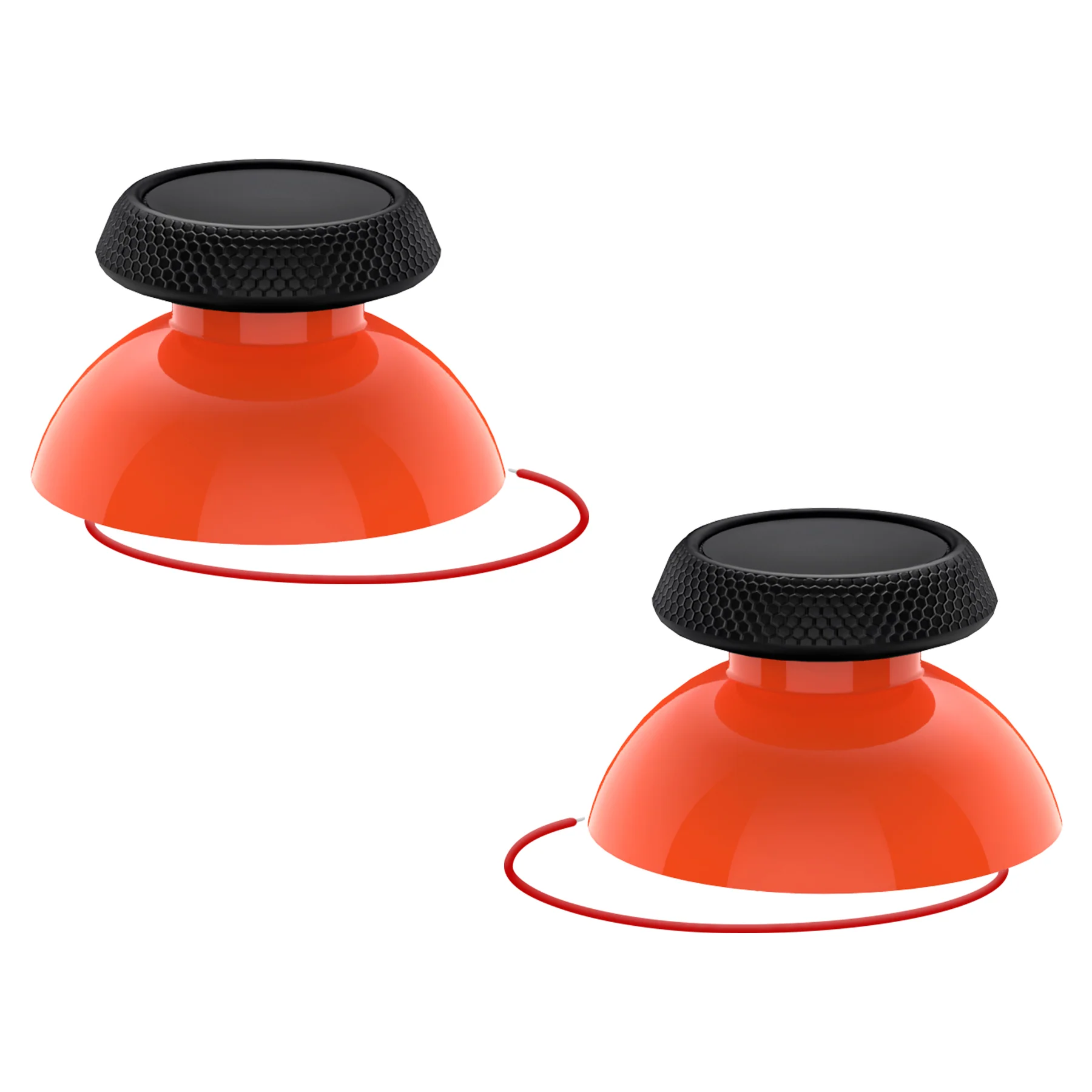 eXtremeRate Replacement Thumbsticks with Original Touch Sensing for Steam Deck LCD & OLED - Orange & Black - Image 9