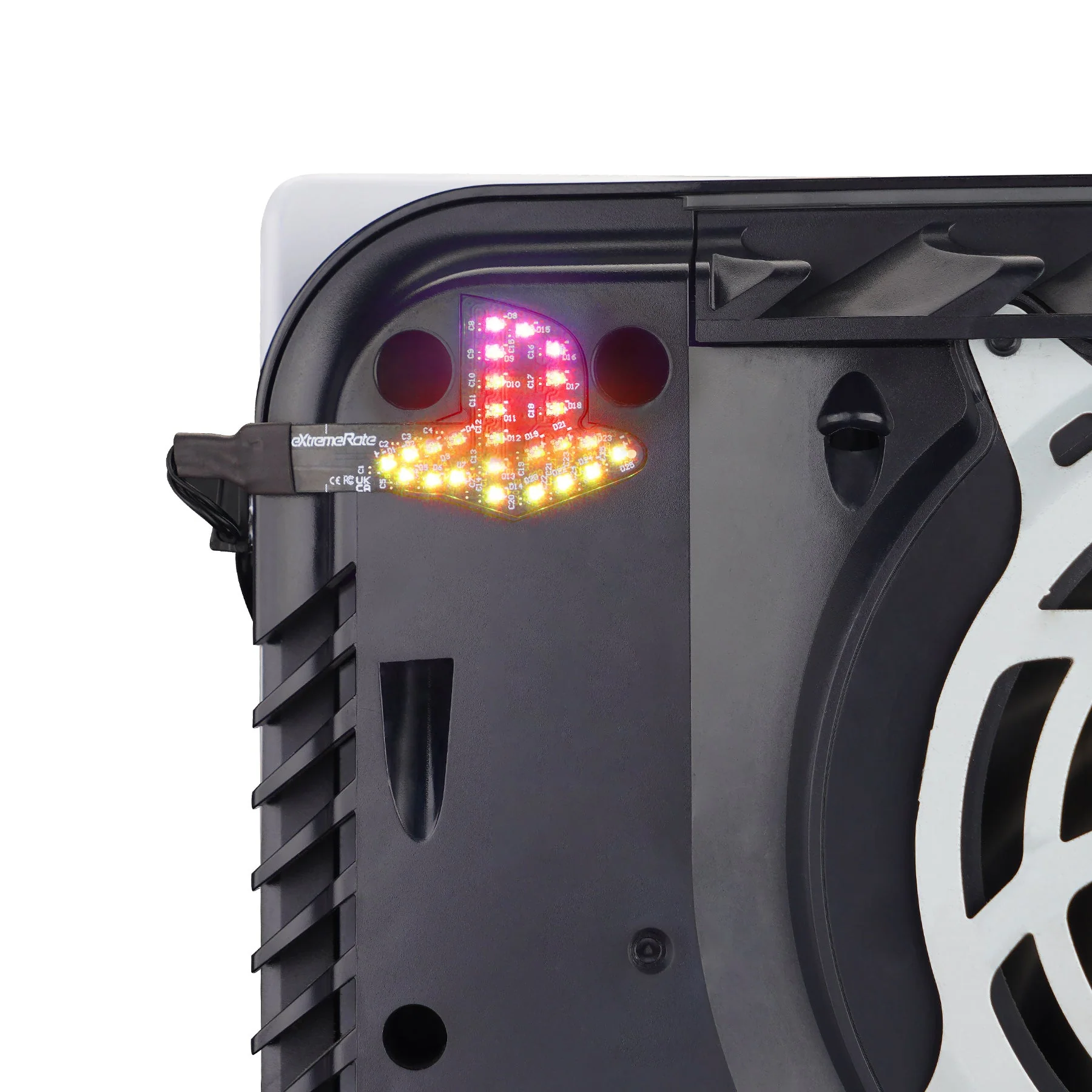 eXtremeRate RGB RAINBOW Logo LED Kit for PS5 Disc & Digital Edition Console (2020 CFI-1 Series) - 7 Colors 40 Effects - Image 3