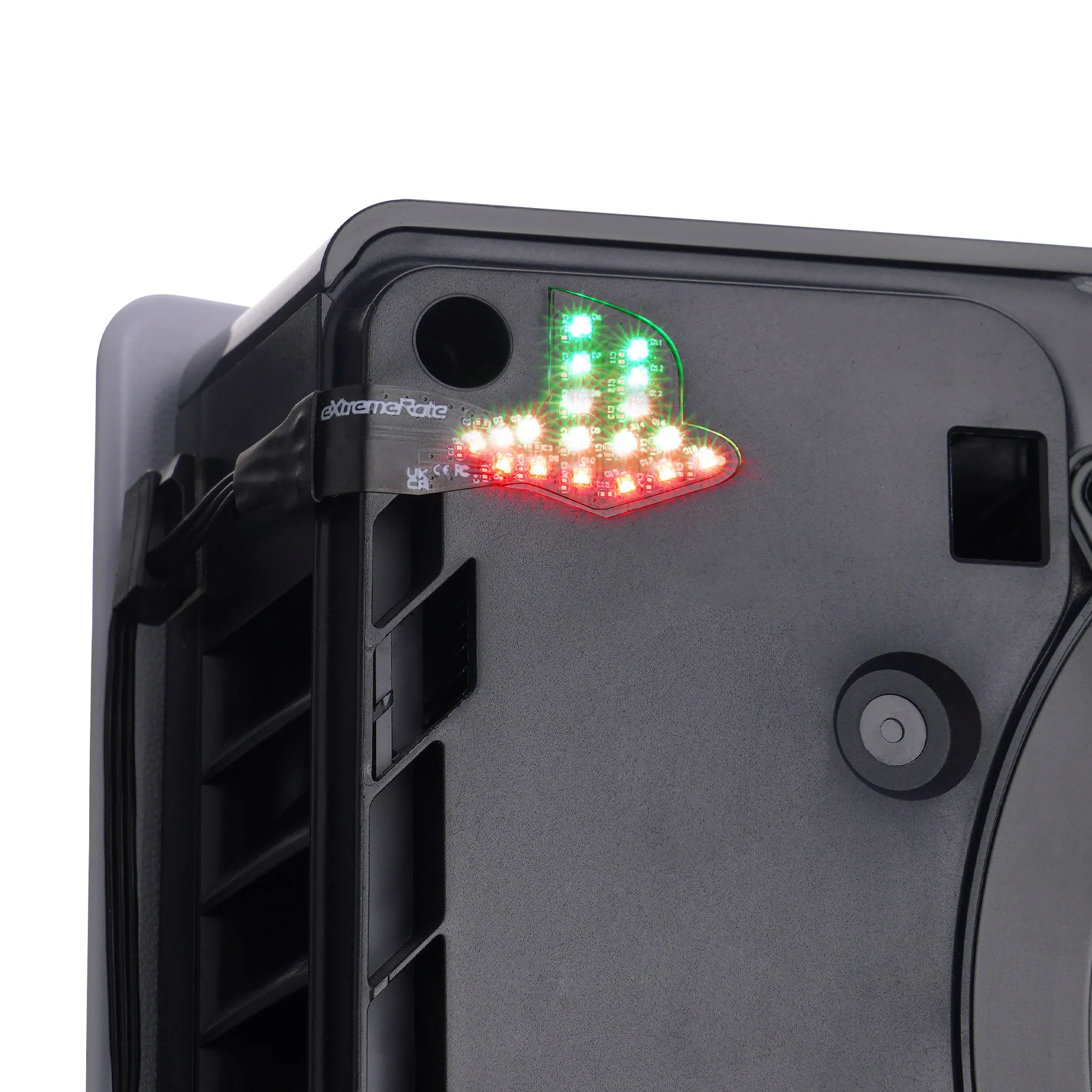 eXtremeRate RGB RAINBOW Logo LED Kit for PS5 Slim/Pro Disc & Digital Console - 7 Colors 40 Effects - Image 4