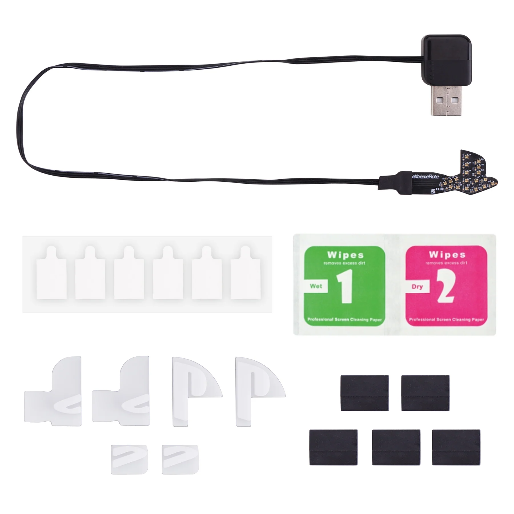 eXtremeRate RGB RAINBOW Logo LED Kit for PS5 Slim/Pro Disc & Digital Console - 7 Colors 40 Effects - Image 5