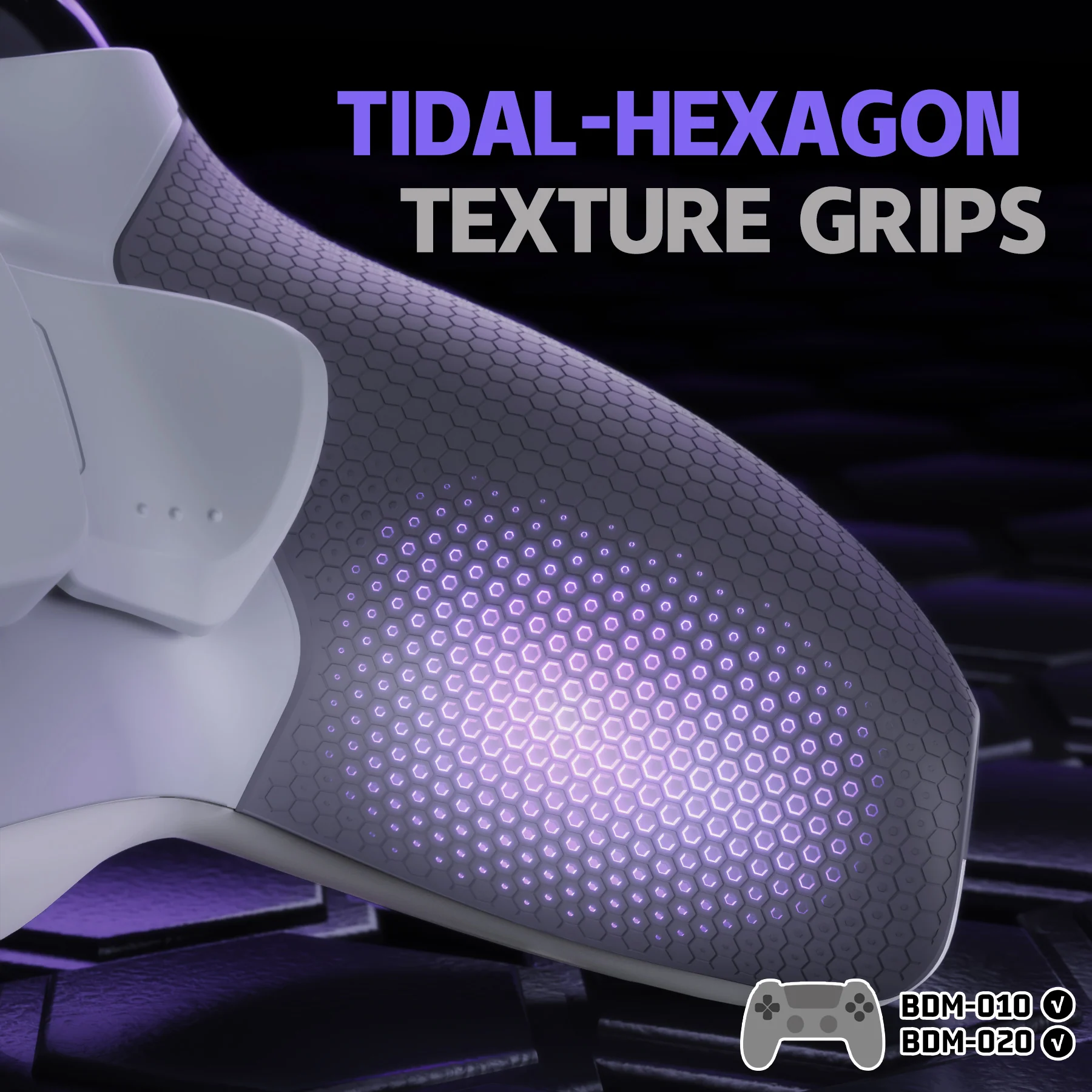 eXtremeRate RISE Plus MAX Back Paddles Kit with Clicky Trigger Stops & Rubberized Grip for PS5 Controller BDM-010/020 - New Hope Gray & Classic Gray - Image 8