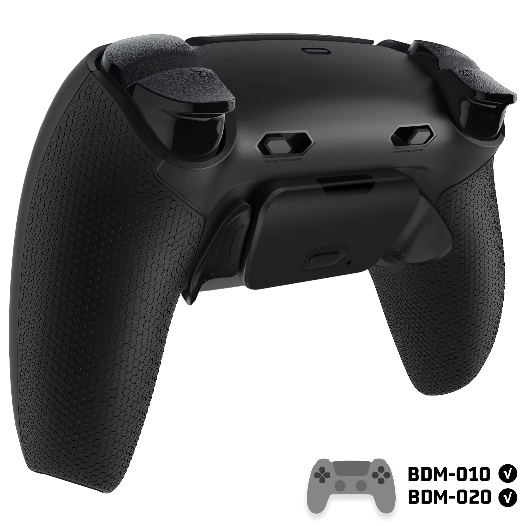 eXtremeRate RISE Plus MAX Back Paddles Kit with Clicky Trigger Stops & Rubberized Grip for PS5 Controller BDM-010/020 - Black - Image 4