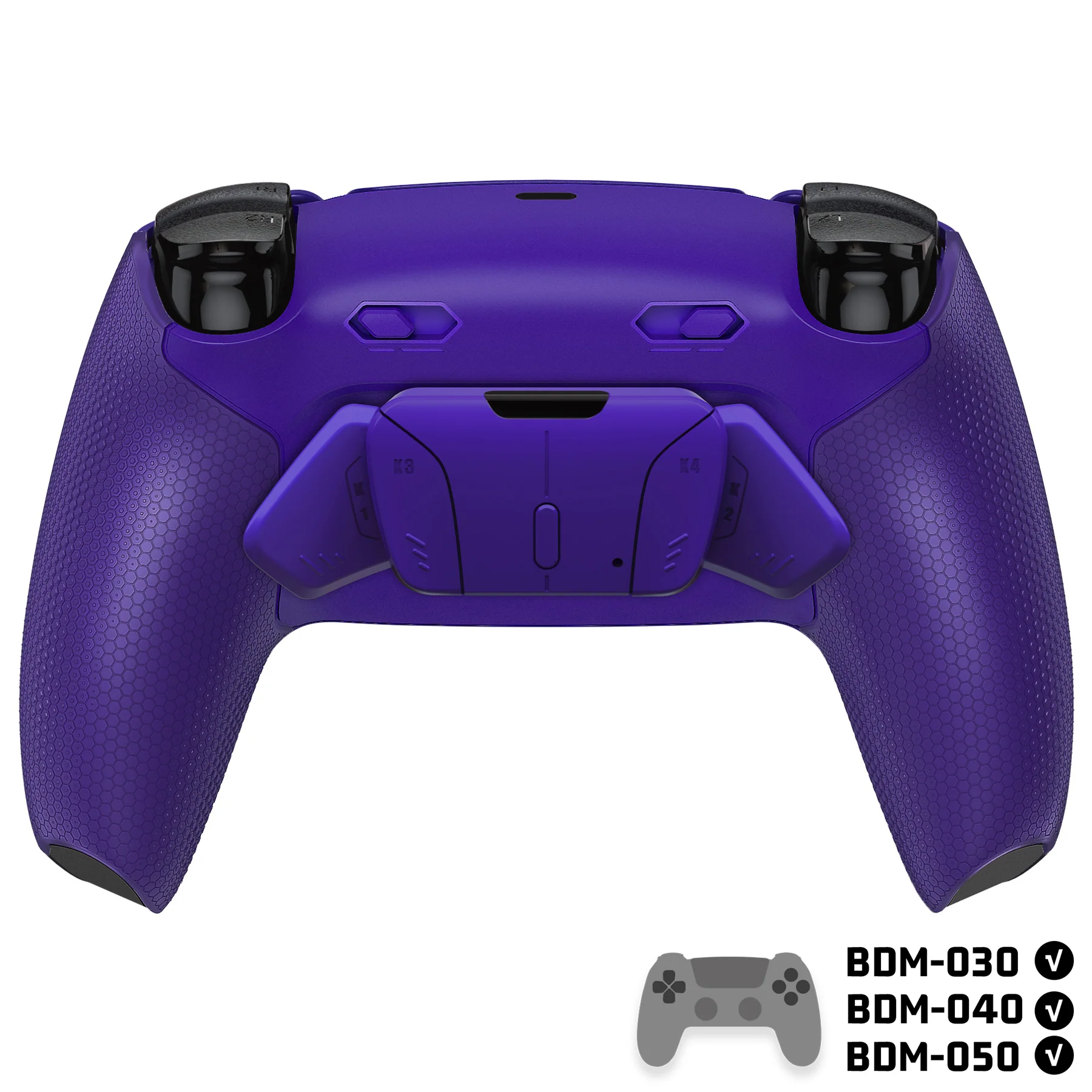 eXtremeRate RISE4 Plus MAX Back Paddles Kit with Clicky Trigger Stops & Rubberized Grip for PS5 Controller BDM-030/040/050 - Galactic Purple - Image 4