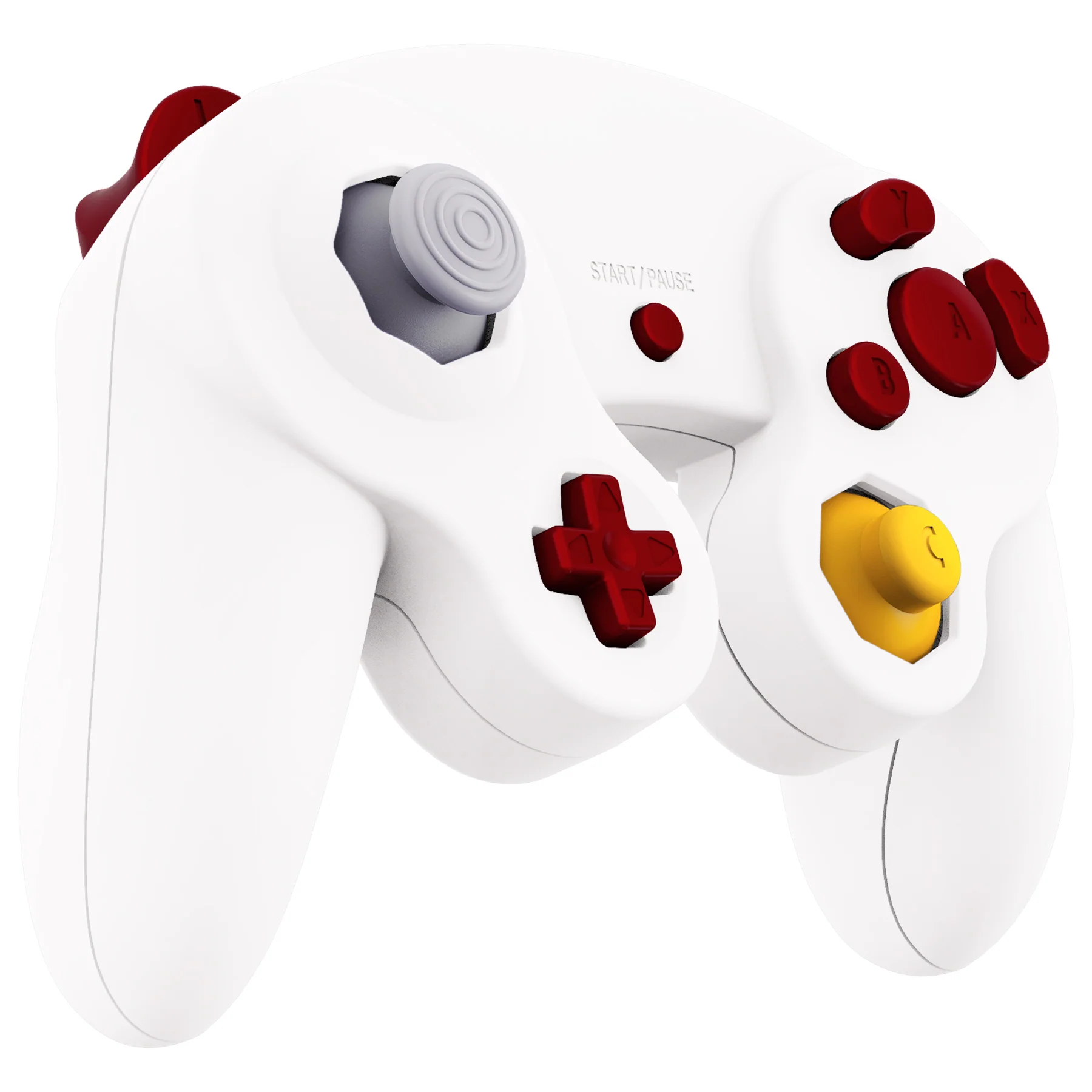 eXtremeRate DIY Replacement Full Set Buttons & Thumbsticks for Nintendo GameCube Controller NGC - Scarlet Red - Image 5