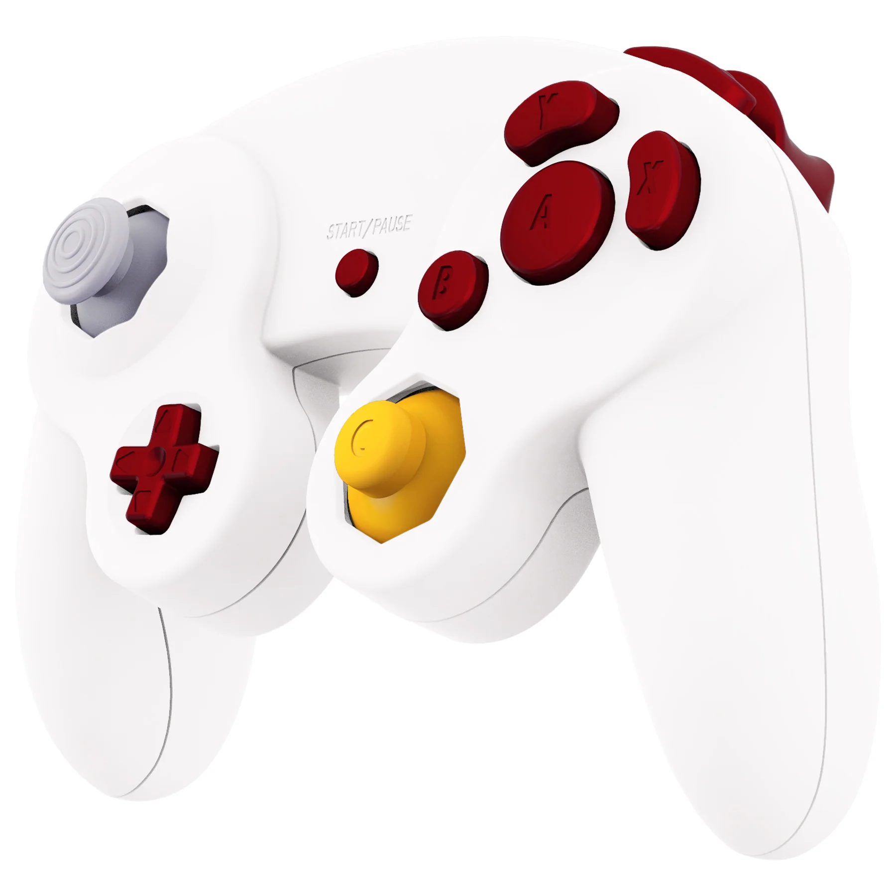 eXtremeRate DIY Replacement Full Set Buttons & Thumbsticks for Nintendo GameCube Controller NGC - Scarlet Red - Image 6