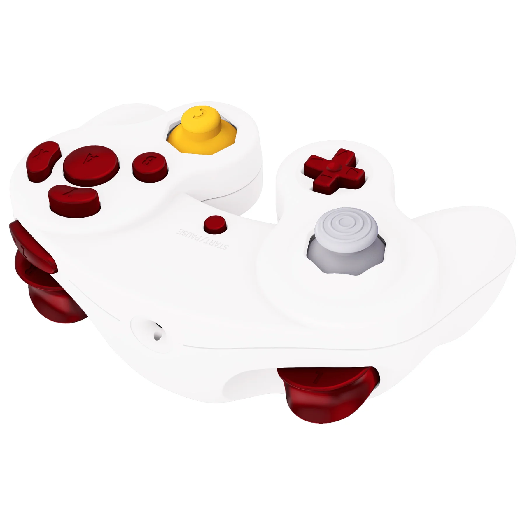 eXtremeRate DIY Replacement Full Set Buttons & Thumbsticks for Nintendo GameCube Controller NGC - Scarlet Red - Image 7