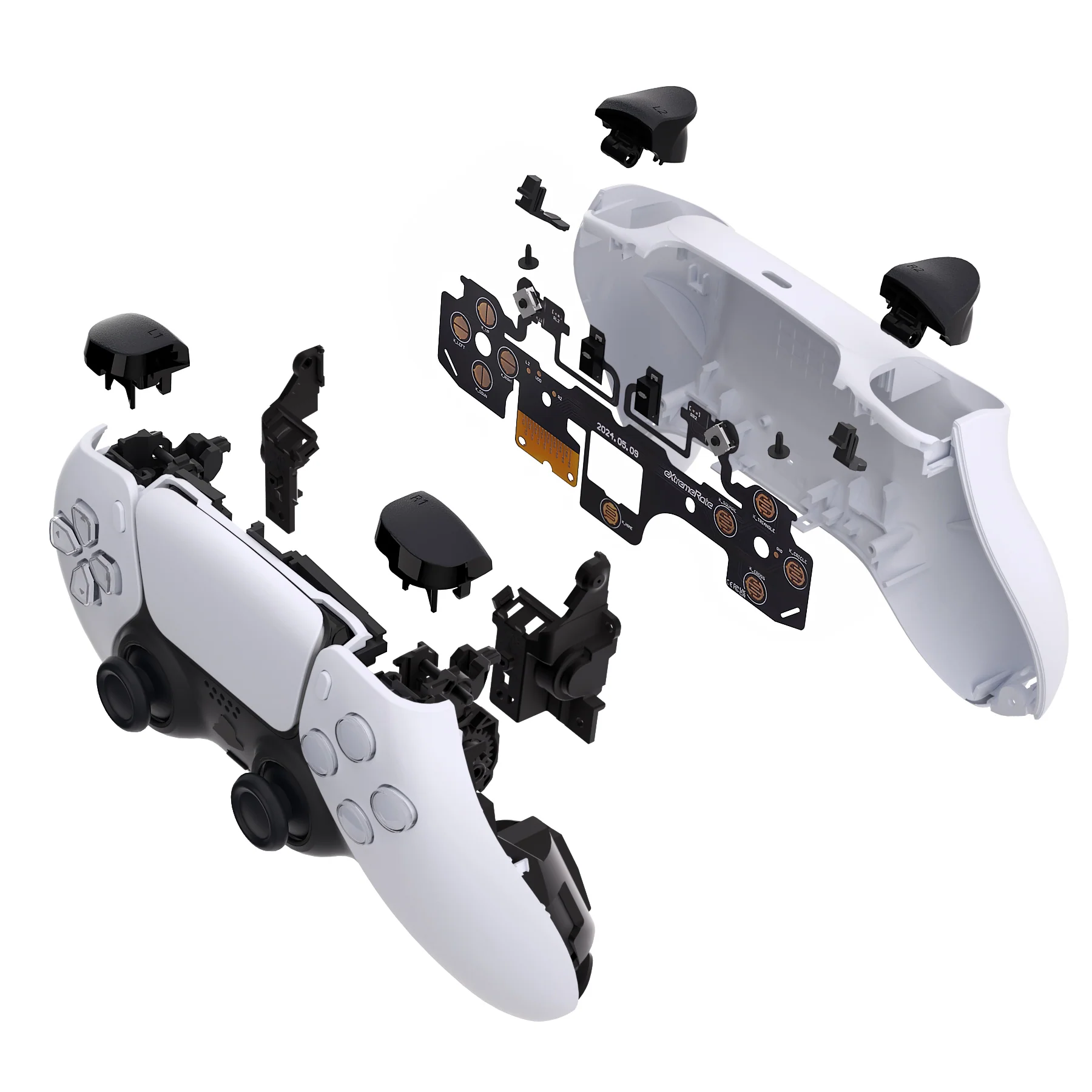 eXtremeRate Shoulder Buttons Micro Switch - Strong Version Tactile Clicky Hair Trigger Kit for PS5 Controller BDM-030 - Image 14