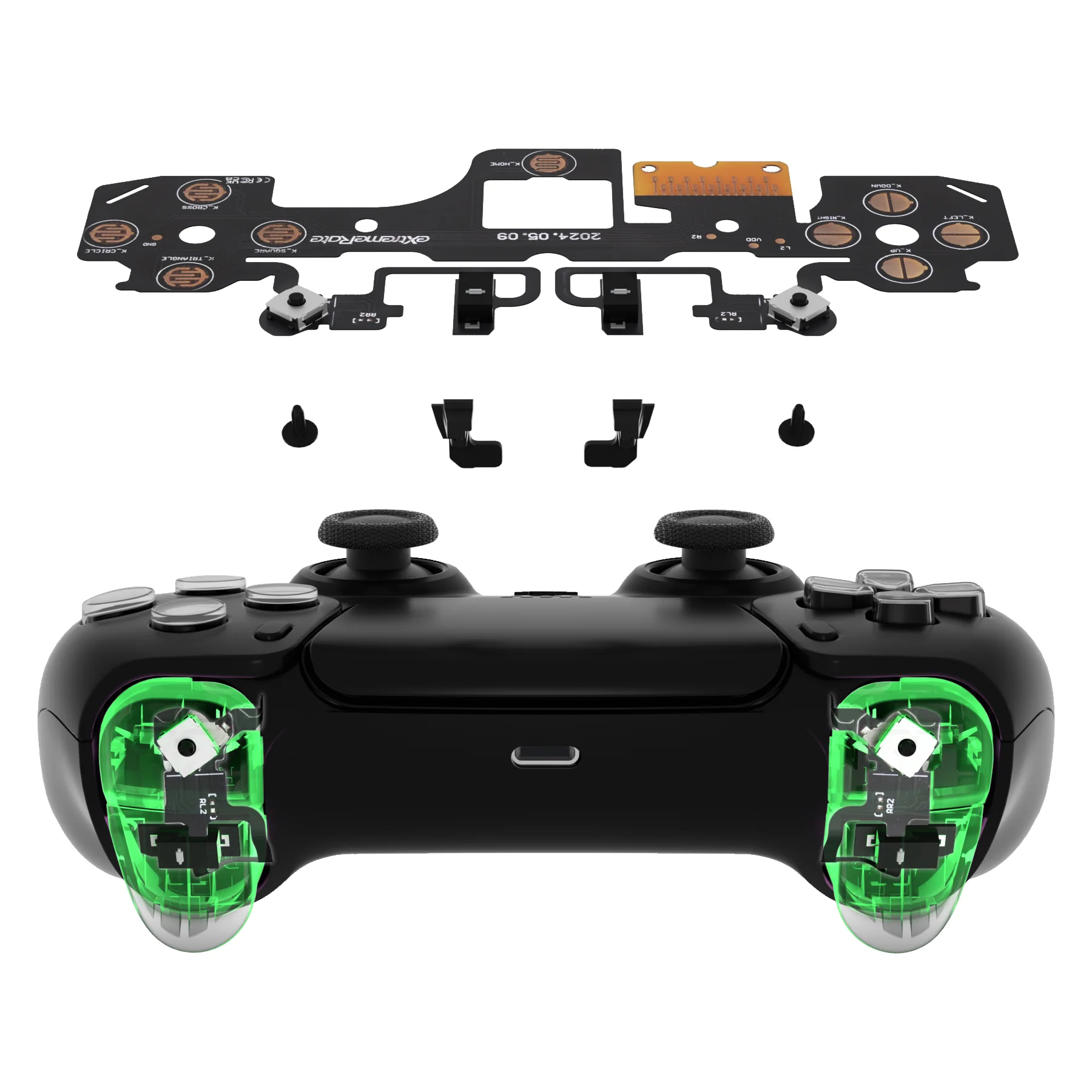 eXtremeRate Shoulder Buttons Micro Switch - Strong Version Tactile Clicky Hair Trigger Kit for PS5 Controller BDM-030 - Image 4