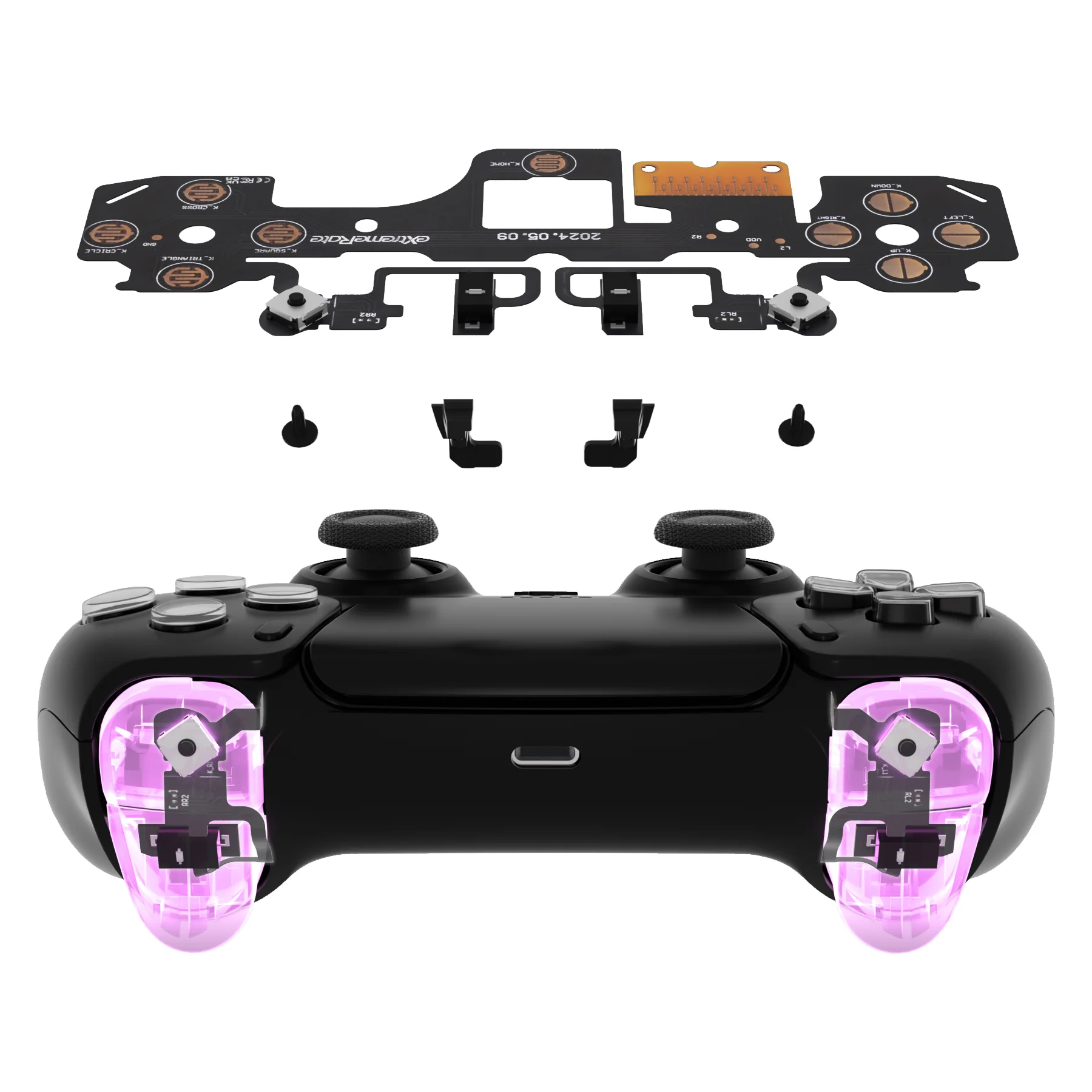 eXtremeRate Shoulder Buttons Micro Switch - Strong Version Tactile Clicky Hair Trigger Kit V2 for PS5 Controller BDM-040/050/060 - Image 4