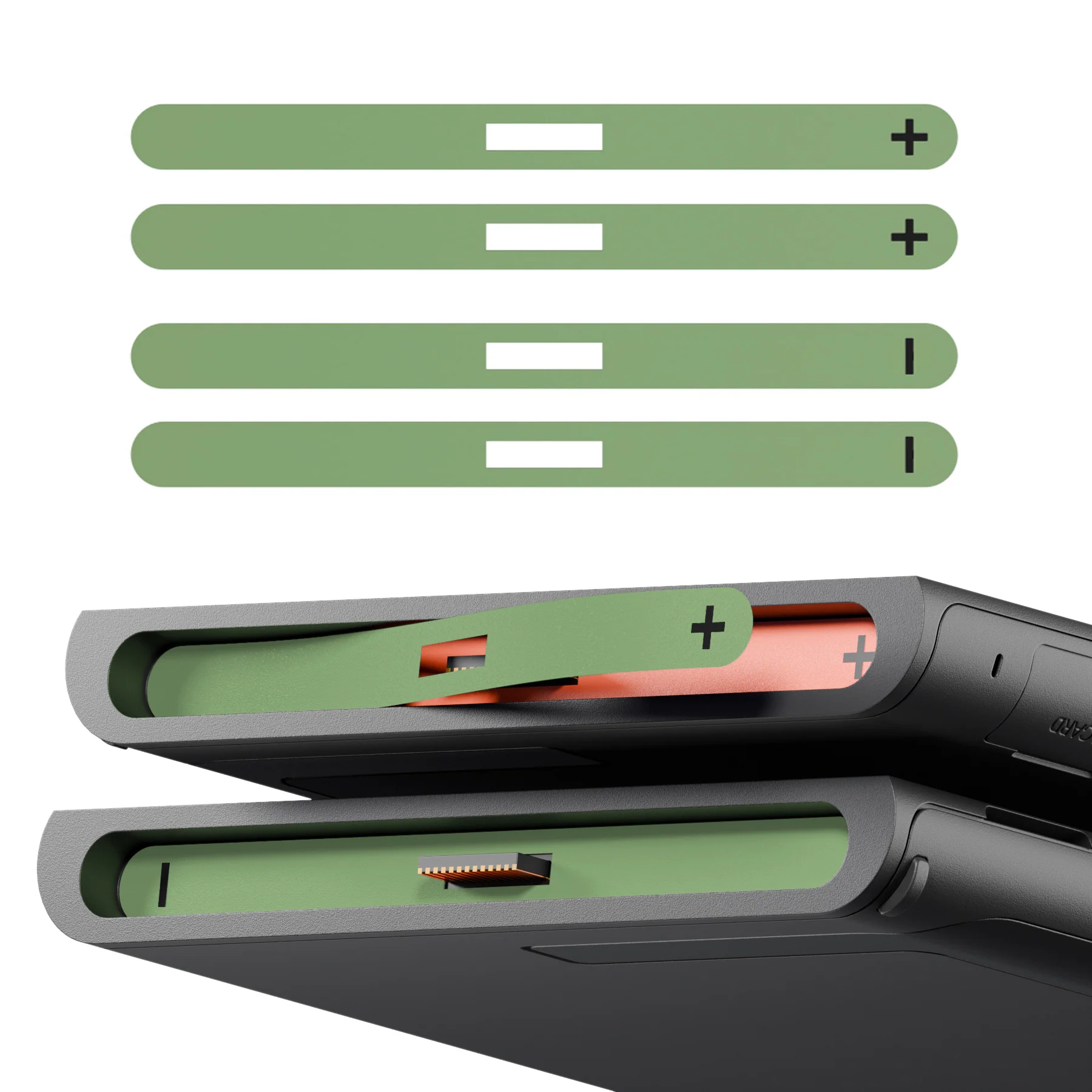 eXtremeRate Side Rail Slot Sticker for Nintendo Switch 2 Console - Matcha Green - Image 2