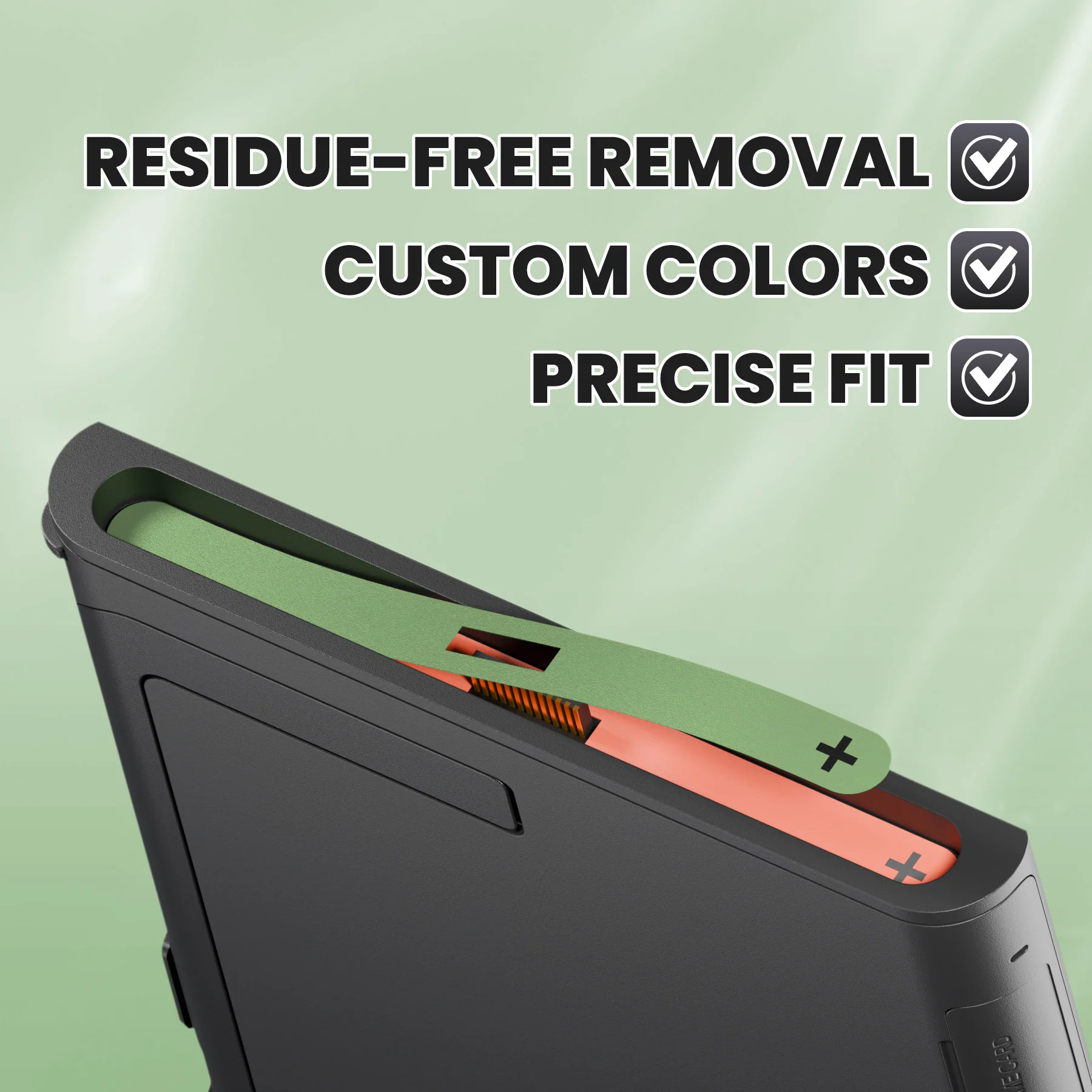 eXtremeRate Side Rail Slot Sticker for Nintendo Switch 2 Console - Matcha Green - Image 5