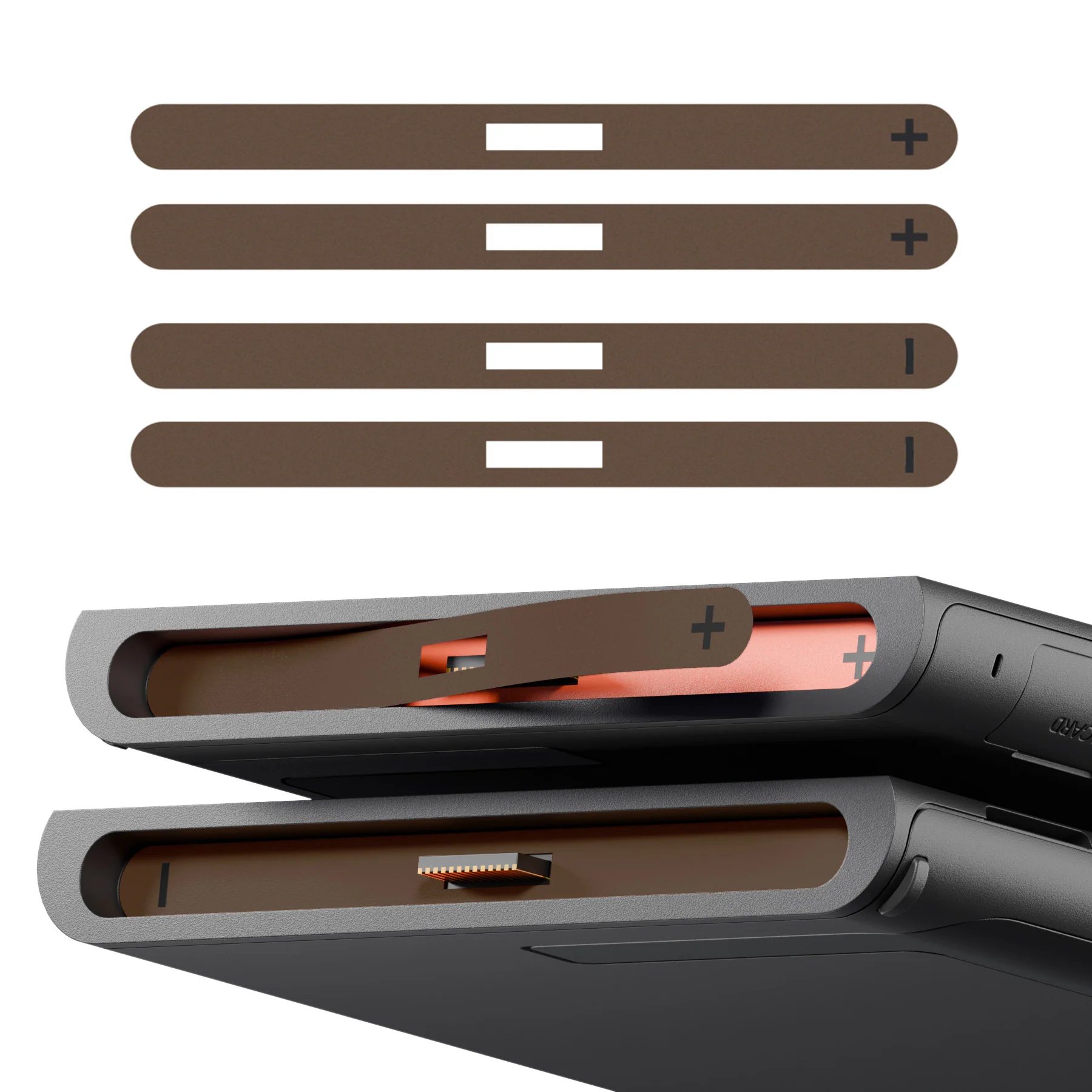 eXtremeRate Side Rail Slot Sticker for Nintendo Switch 2 Console - Wood Grain Brown - Image 2