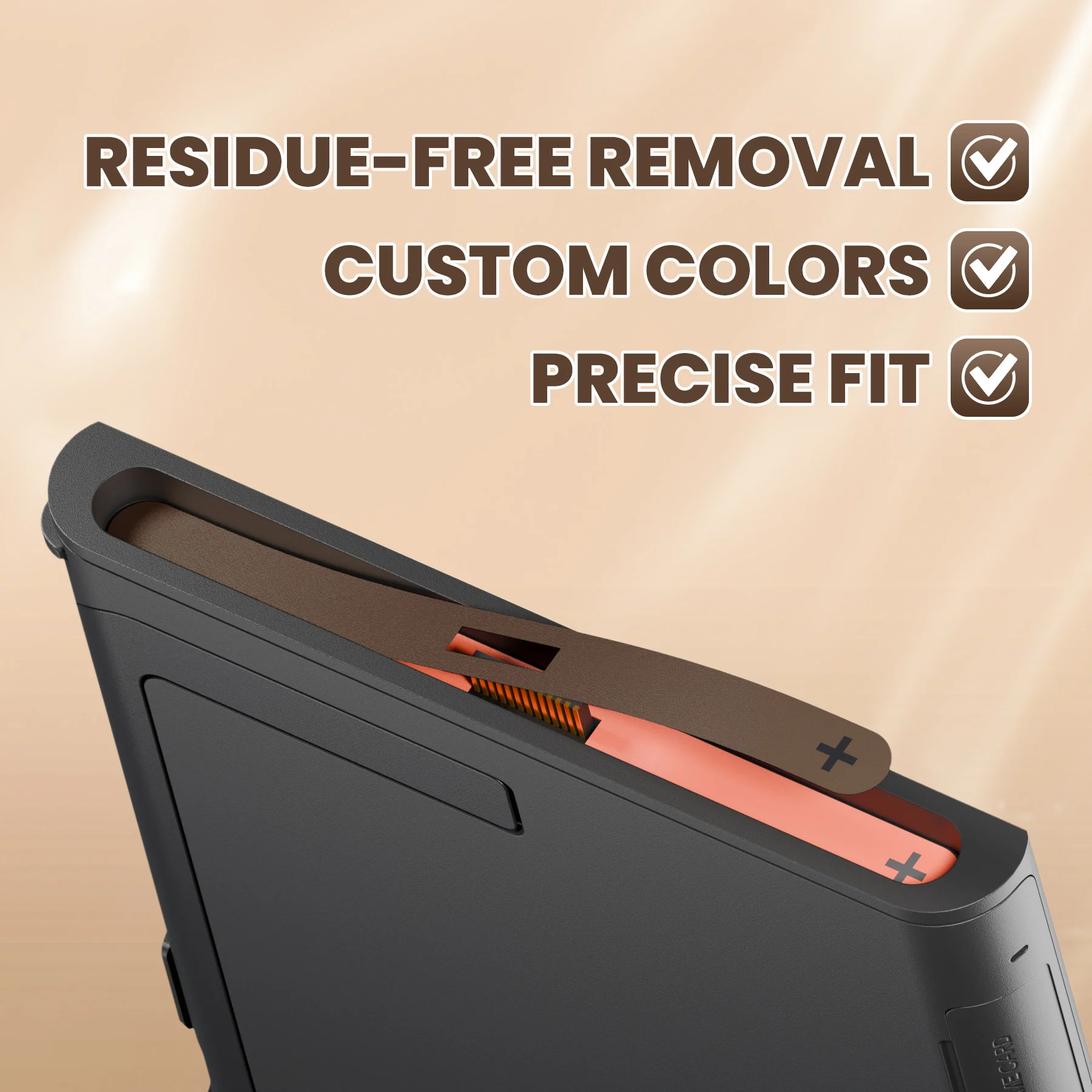 eXtremeRate Side Rail Slot Sticker for Nintendo Switch 2 Console - Wood Grain Brown - Image 5