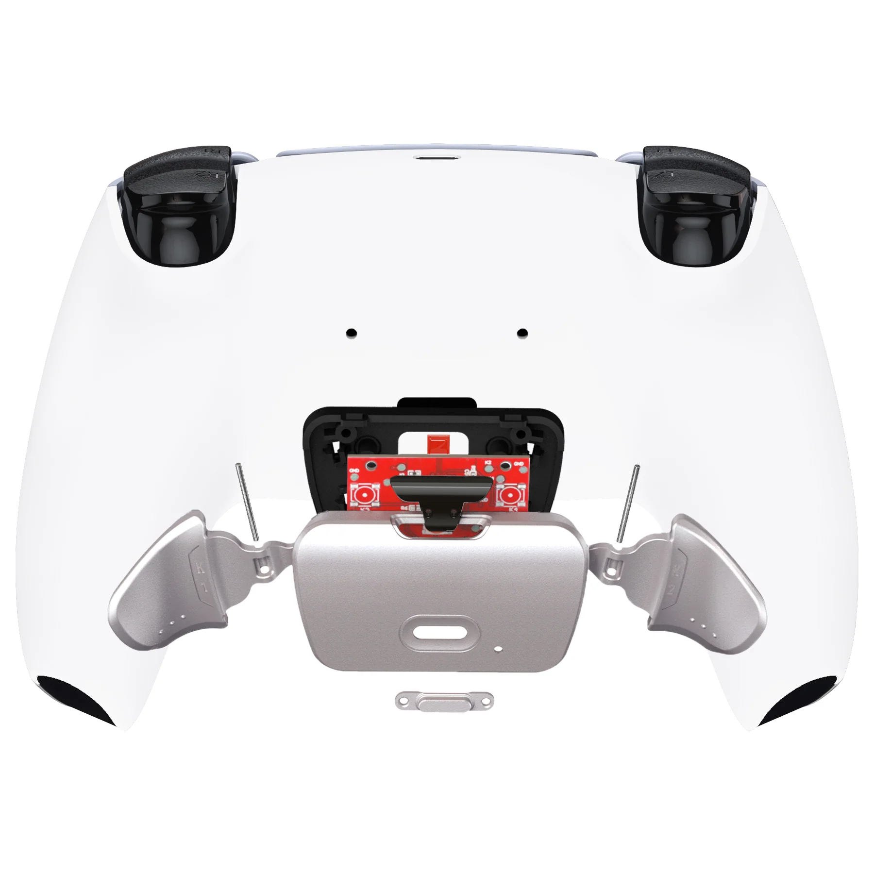 eXtremeRate Silver Real Metal Buttons (RMB) Version RISE V3 Remap Kit for PS5 Controller BDM-030/040/050 - White - Image 6