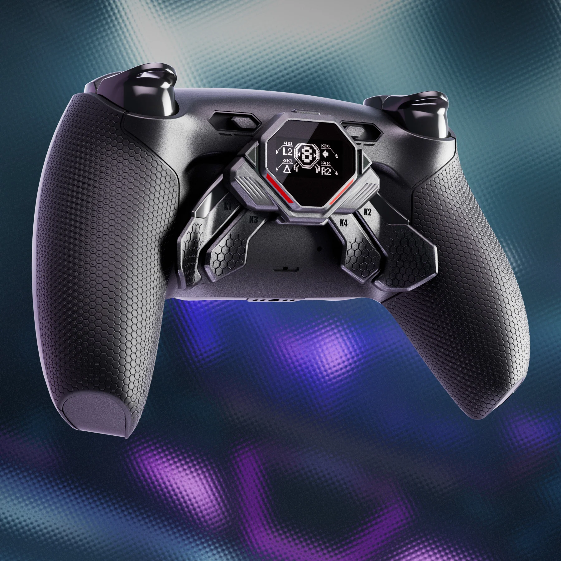 eXtremeRate SPARK Back Paddles Kit with OLED Display & Clicky Trigger Stops & Ergonomic Grips for PS5 Controller BDM-030/040/050/060 - Rubberized Black - Image 9