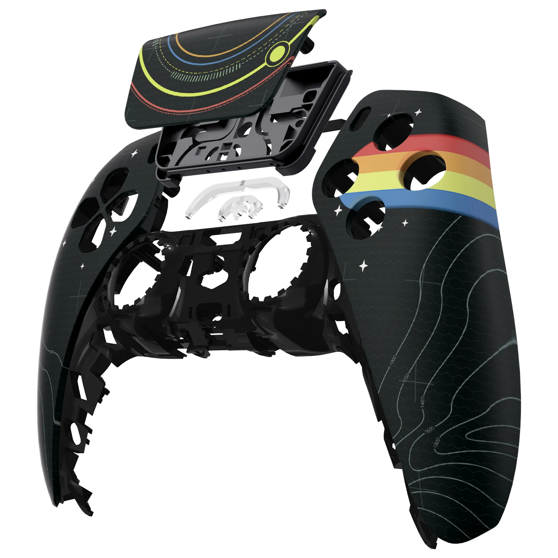 eXtremeRate Stars Explorer Replacement Front Housing Shell with Touchpad Compatible with PS5 Controller BDM-010/020/030/040/050 - Image 8