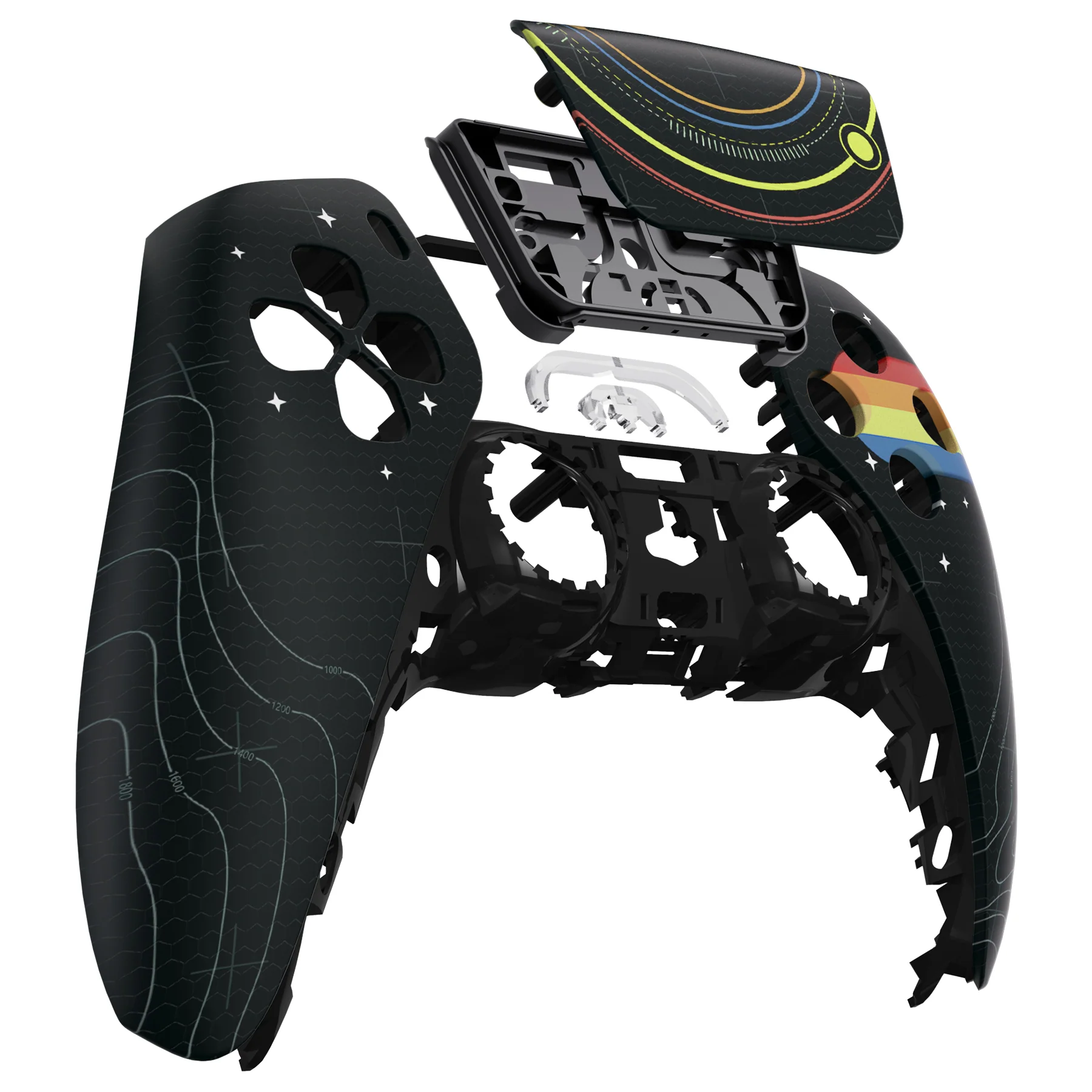 eXtremeRate Stars Explorer Replacement Front Housing Shell with Touchpad Compatible with PS5 Controller BDM-010/020/030/040/050 - Image 9