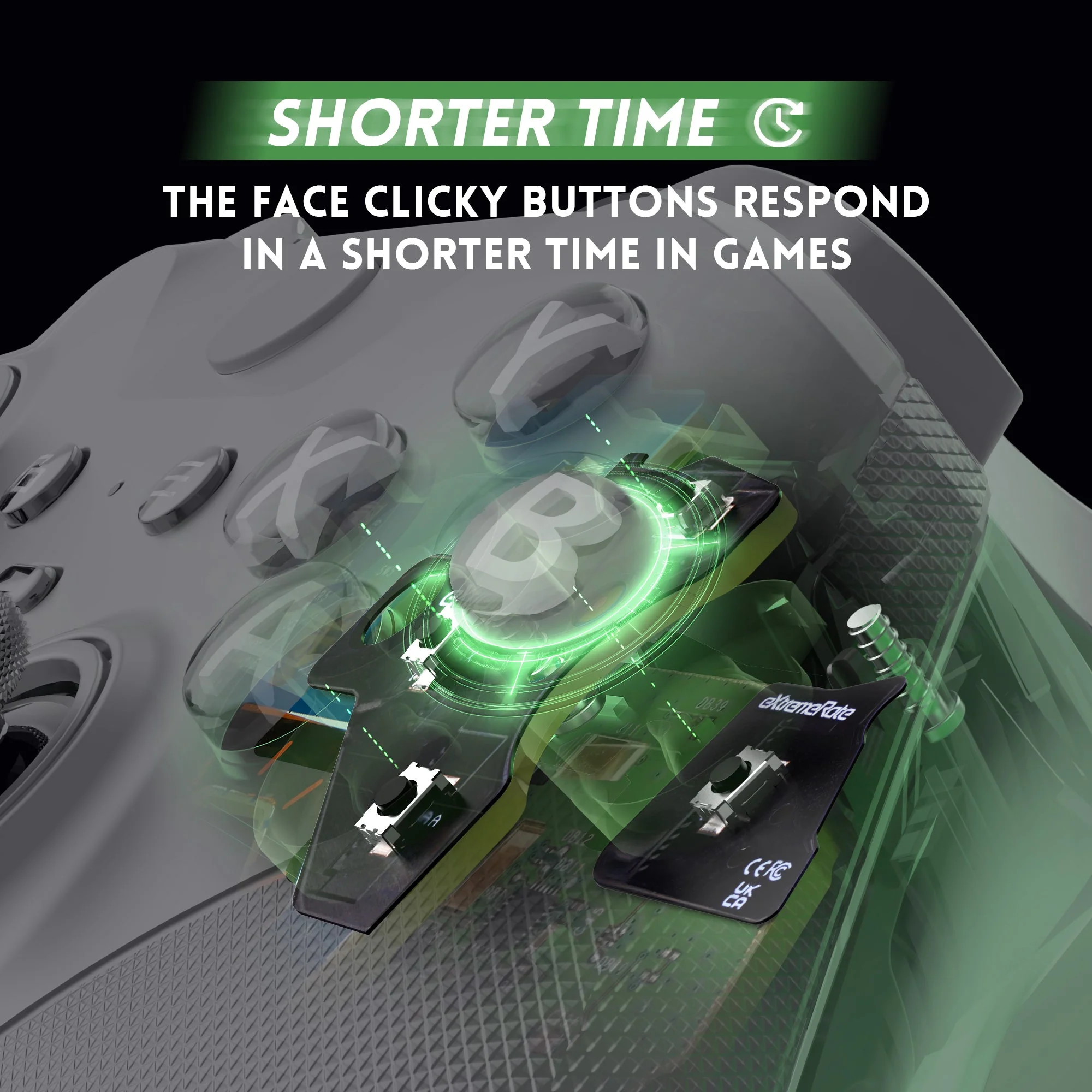 eXtremeRate Strong Version ABXY Clicky Kit for Xbox Elite Series 2 & Elite 2 Core Controller (Model 1797) - Image 6