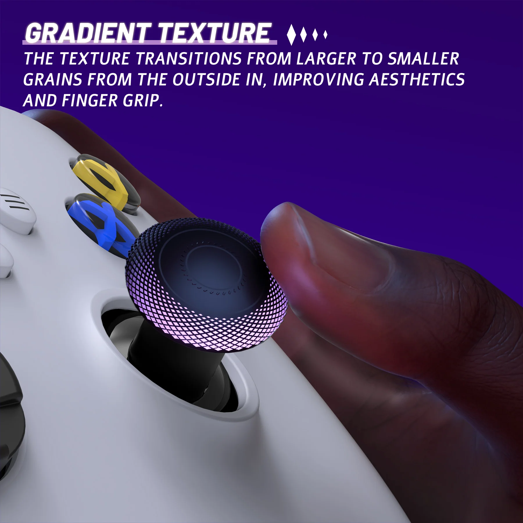eXtremeRate ThumbsGear V3 Interchangeable Thumbsticks for Xbox Core Controller & Xbox One S/X/Elite Controller & Nintendo Switch Pro Controller - Black - Image 8