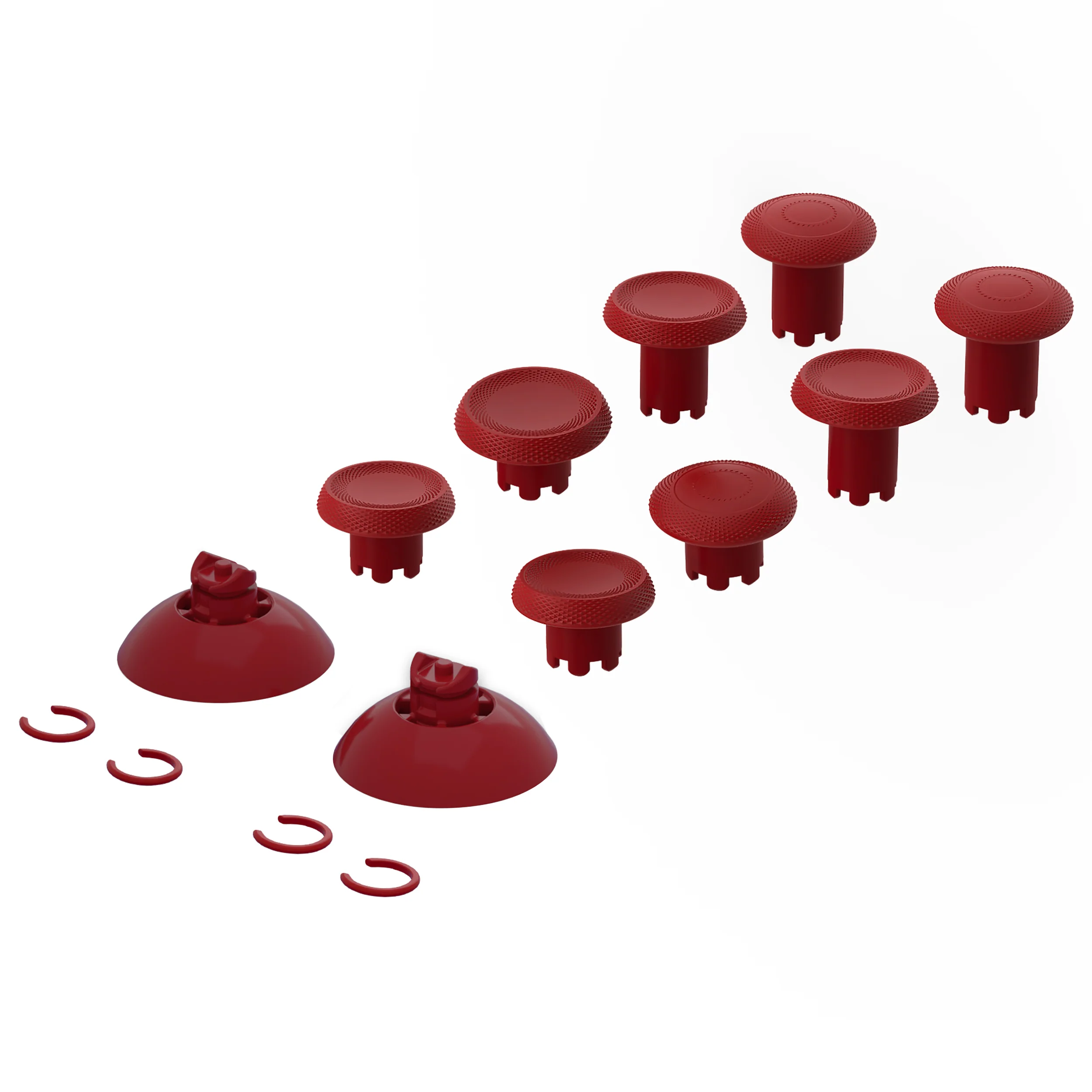 eXtremeRate ThumbsGear V3 Interchangeable Thumbsticks for Xbox Core Controller & Xbox One S/X/Elite Controller & Nintendo Switch Pro Controller - Carmine Red - Image 3