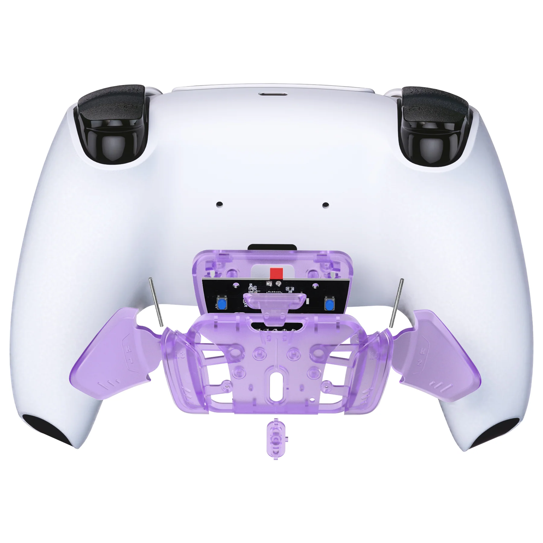 eXtremeRate Turn RISE to RISE4 Kit – Redesigned K1 K2 K3 K4 Back Buttons Housing & Remap PCB Board for eXtremeRate RISE & RISE4 Remap kit, Compatible with PS5 Controller - Clear Atomic Purple - Image 6