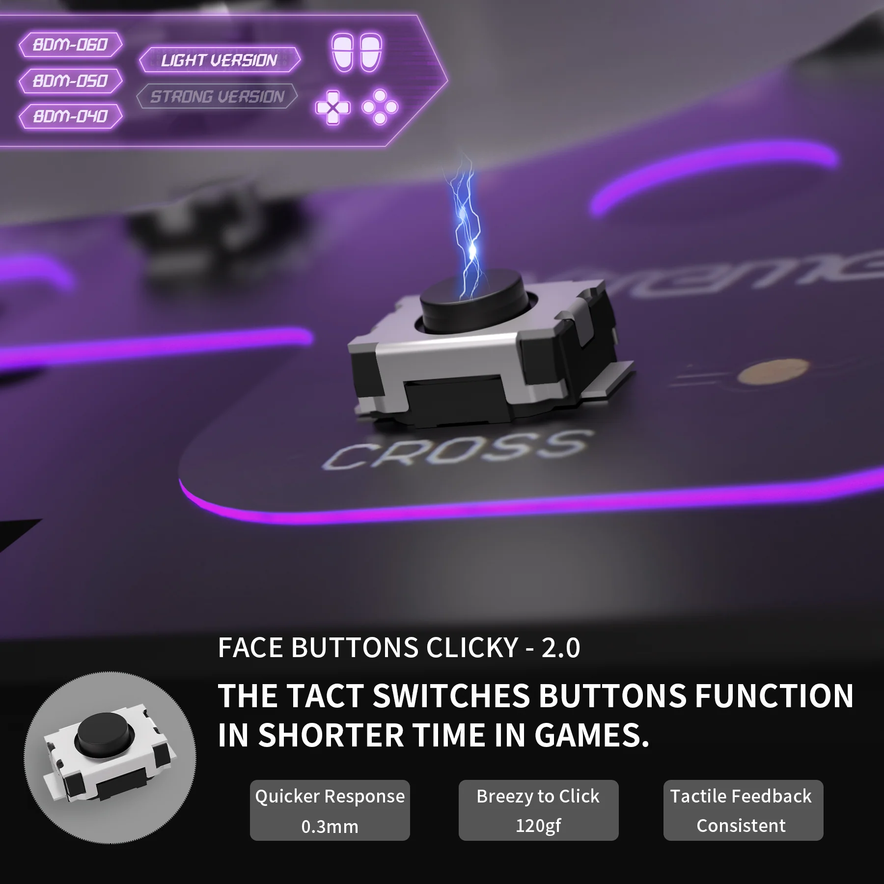 eXtremeRate Whole Set - Light Version Clicky Kit V2 for PS5 Controller BDM-040/050/060 Shoulder Face Buttons, Micro Switch L2R2 Clicky Hair Trigger Kit and Tactile L1R1 Face Buttons Mouse Click for PS5 Controller - Image 12