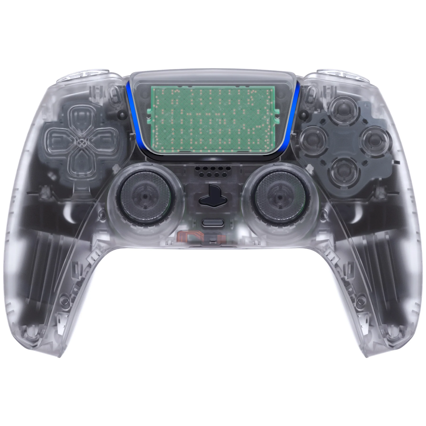 eXtremeRate Replacement Full Set Shells with Buttons Compatible with PS5 Controller BDM-010/020 - Clear - Image 2
