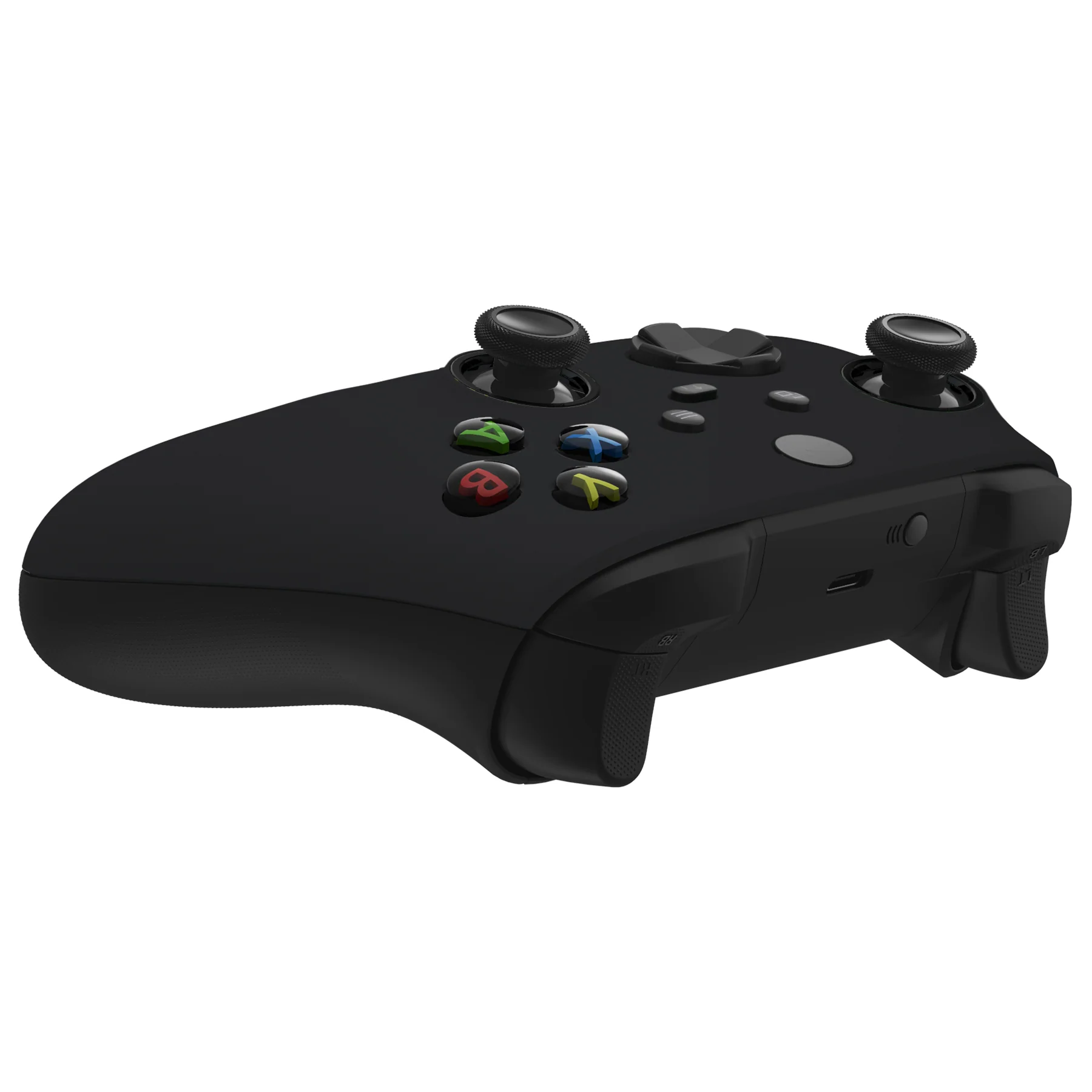 eXtremeRate FaceMag Magnetic Replacement Front Housing Shell with Accent Rings for Xbox Series X/S Controller & Xbox Core Controller Model 1914 - Black - Image 9