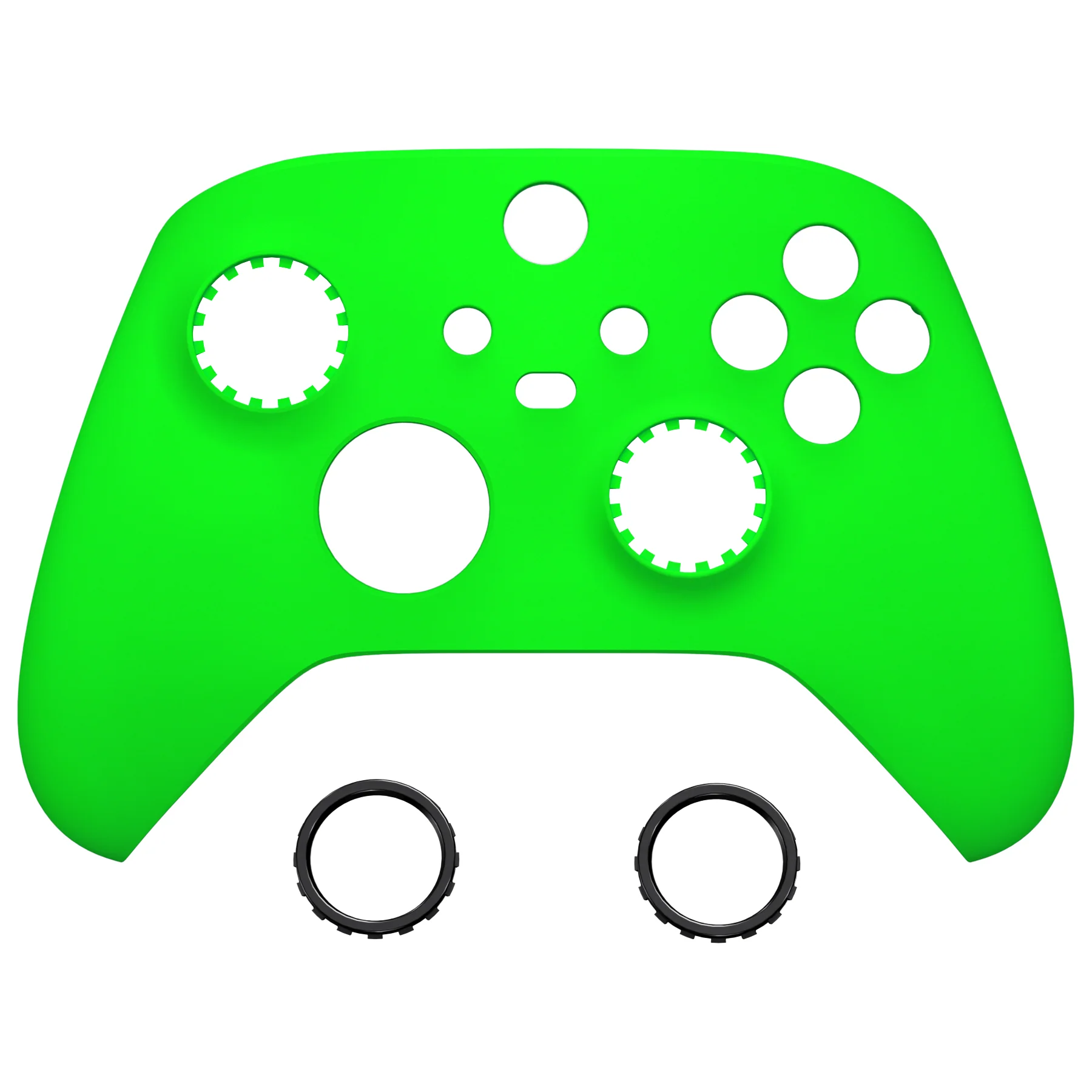 eXtremeRate FaceMag Magnetic Replacement Front Housing Shell with Accent Rings for Xbox Series X/S Controller & Xbox Core Controller Model 1914 - Neon Green - Image 10