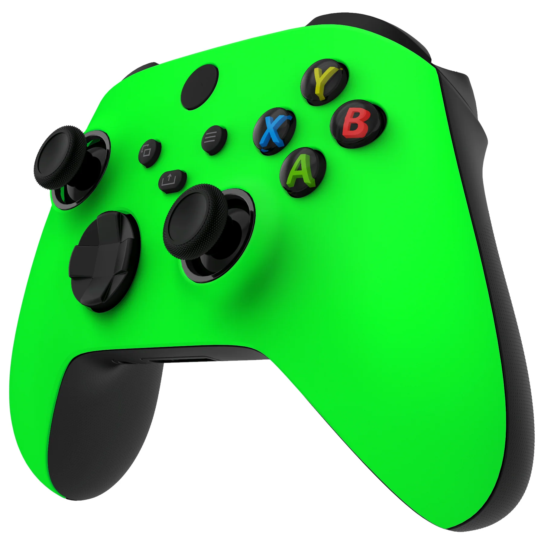 eXtremeRate FaceMag Magnetic Replacement Front Housing Shell with Accent Rings for Xbox Series X/S Controller & Xbox Core Controller Model 1914 - Neon Green - Image 7