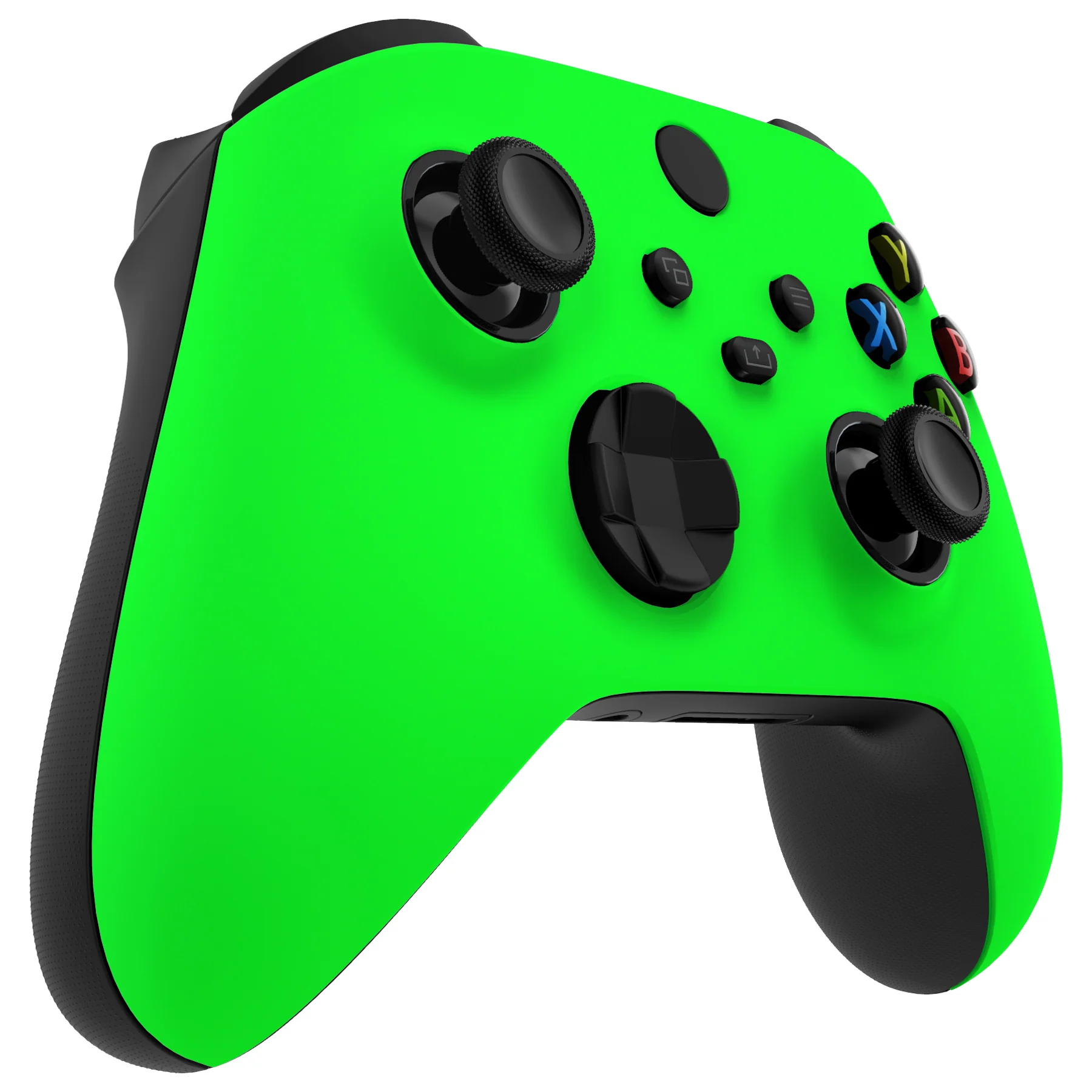 eXtremeRate FaceMag Magnetic Replacement Front Housing Shell with Accent Rings for Xbox Series X/S Controller & Xbox Core Controller Model 1914 - Neon Green - Image 8